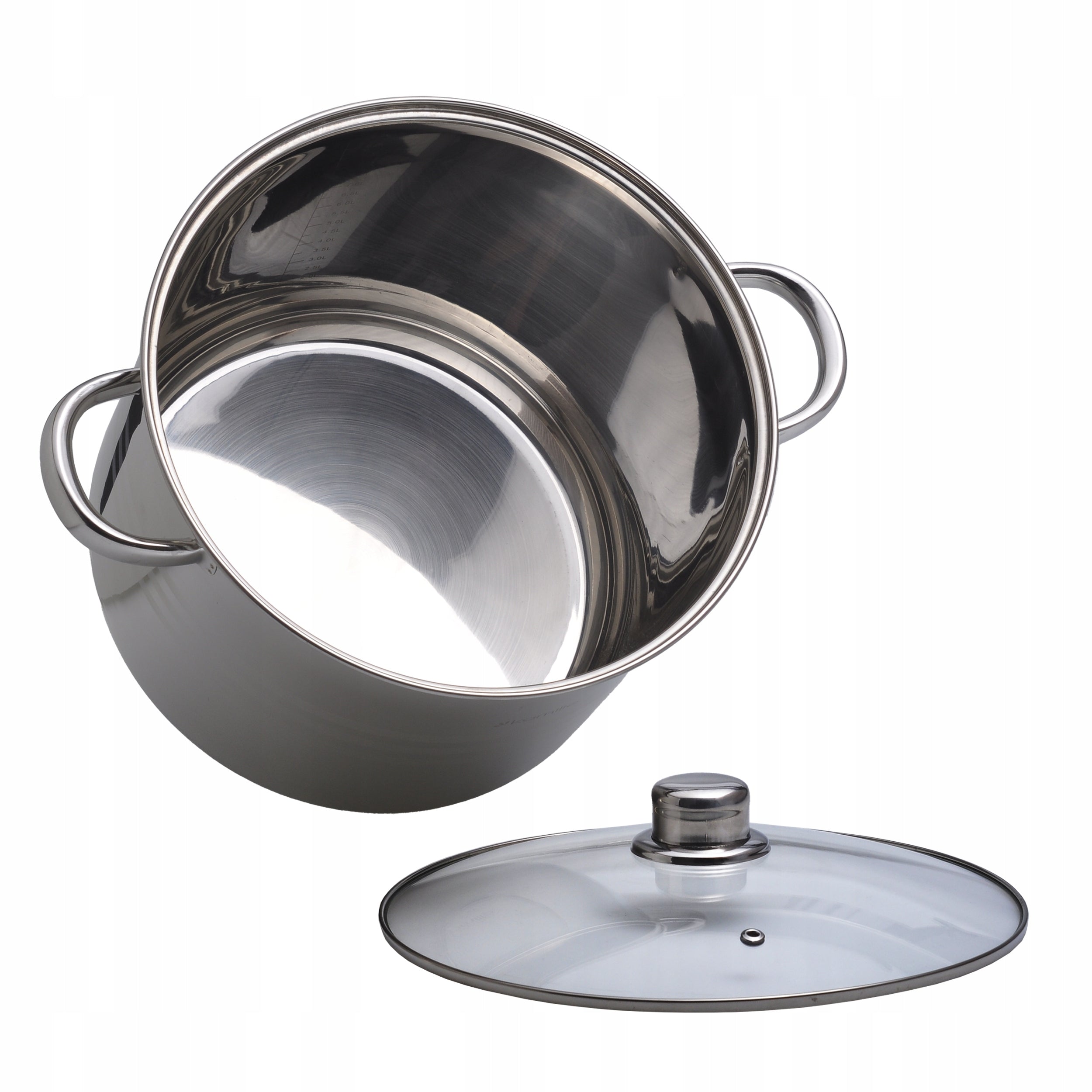 HIGH POT WITH LID gastronomic STEEL 15,5L INDUCTION KAMILLE Manufacturer code KM5406
