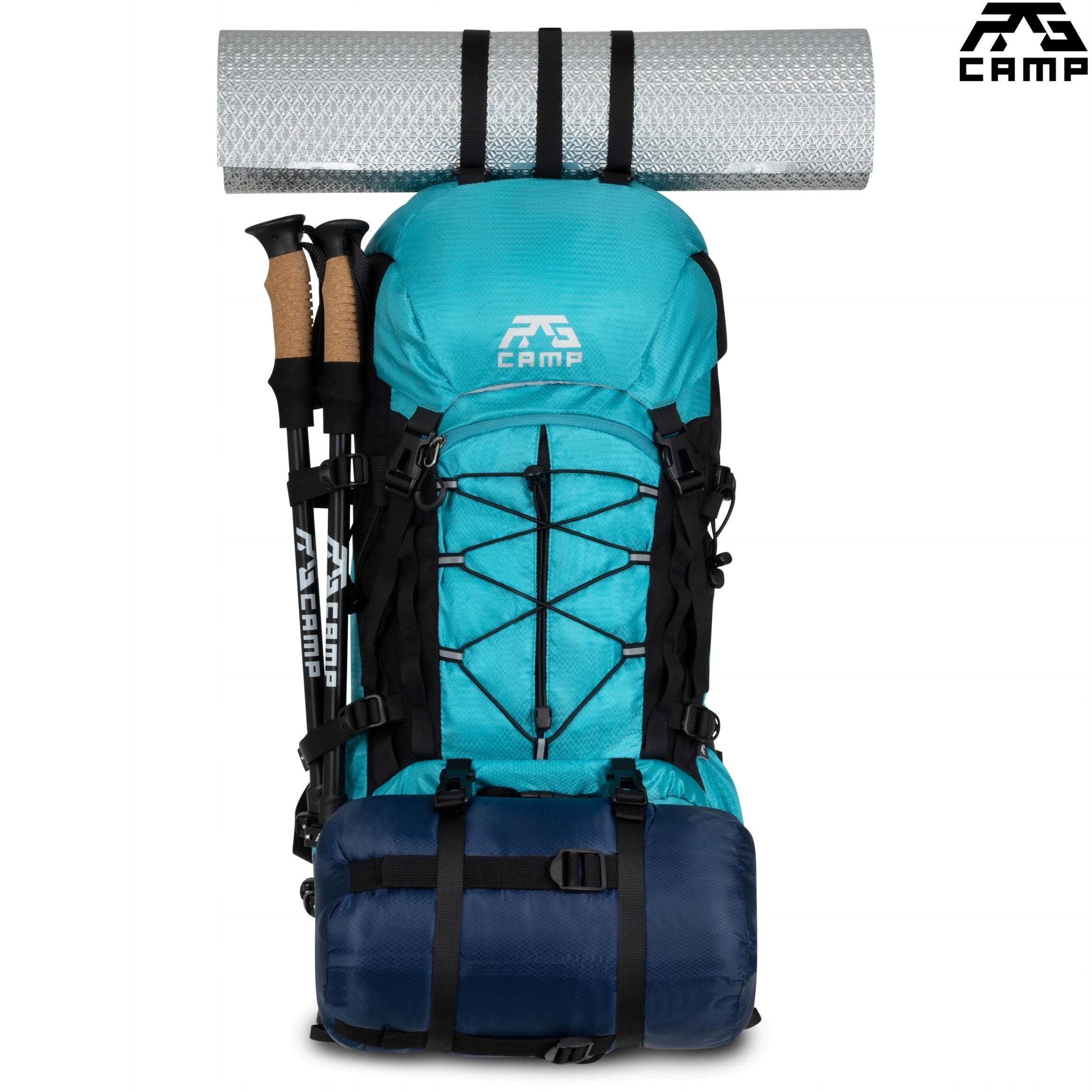 HIKING BACKPACK 50L large trekking mountain women's mountain in the mountains RG CAMP Packaging status original