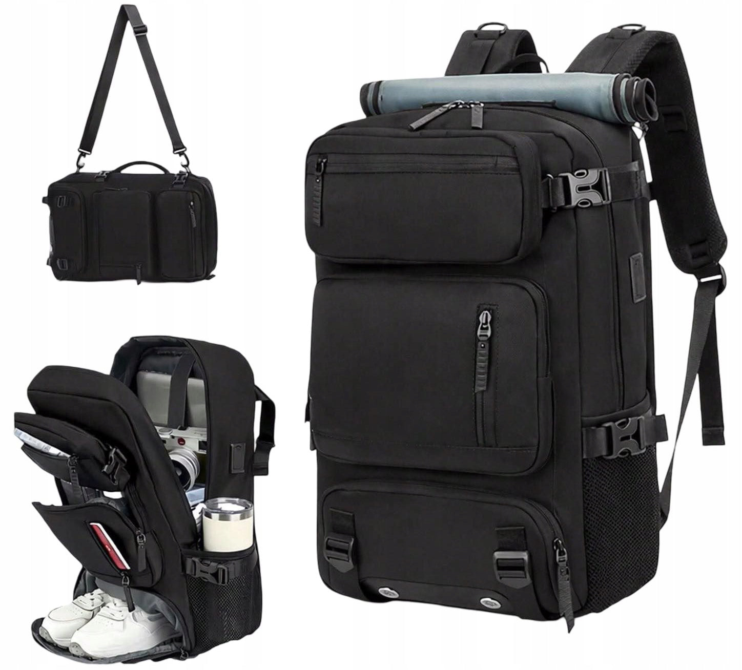 HIKING BACKPACK LARGE FOR SURVIVAL TRIP TRAVEL TO WORK MOUNTAIN