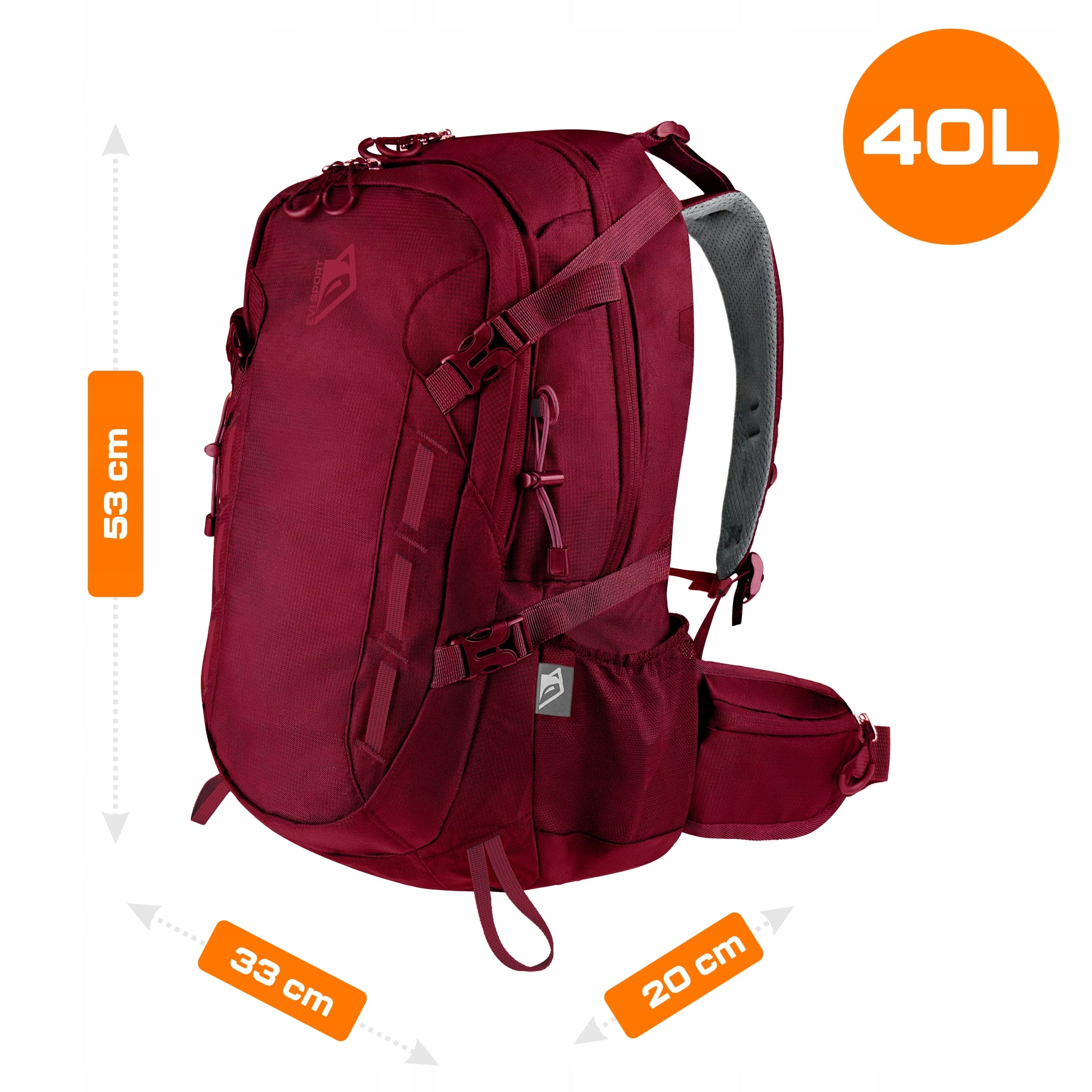 HIKING BACKPACK TREKKING IN THE MOUNTAINS 40L TRAVEL WOMEN'S SPORTS Packaging status original