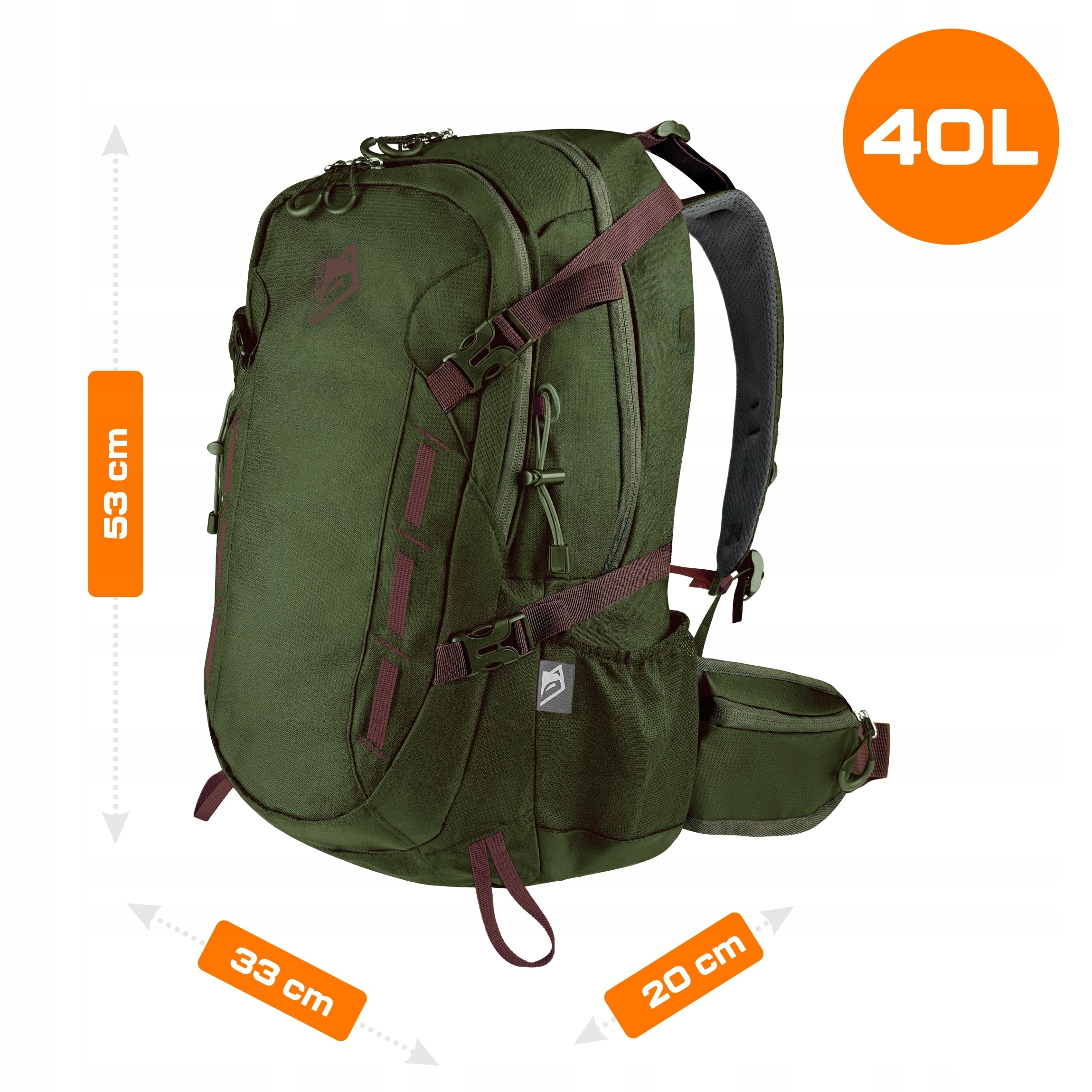HIKING BACKPACK TREKKING MOUNTAIN 40L TRAVEL MEN'S SPORTS Packaging status original