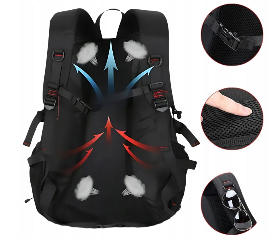 HIKING BACKPACK TREKKING MOUNTAIN IN THE MOUNTAINS 40L MEN'S WOMEN'S STRONG BLACK Manufacturer code 6909732748393