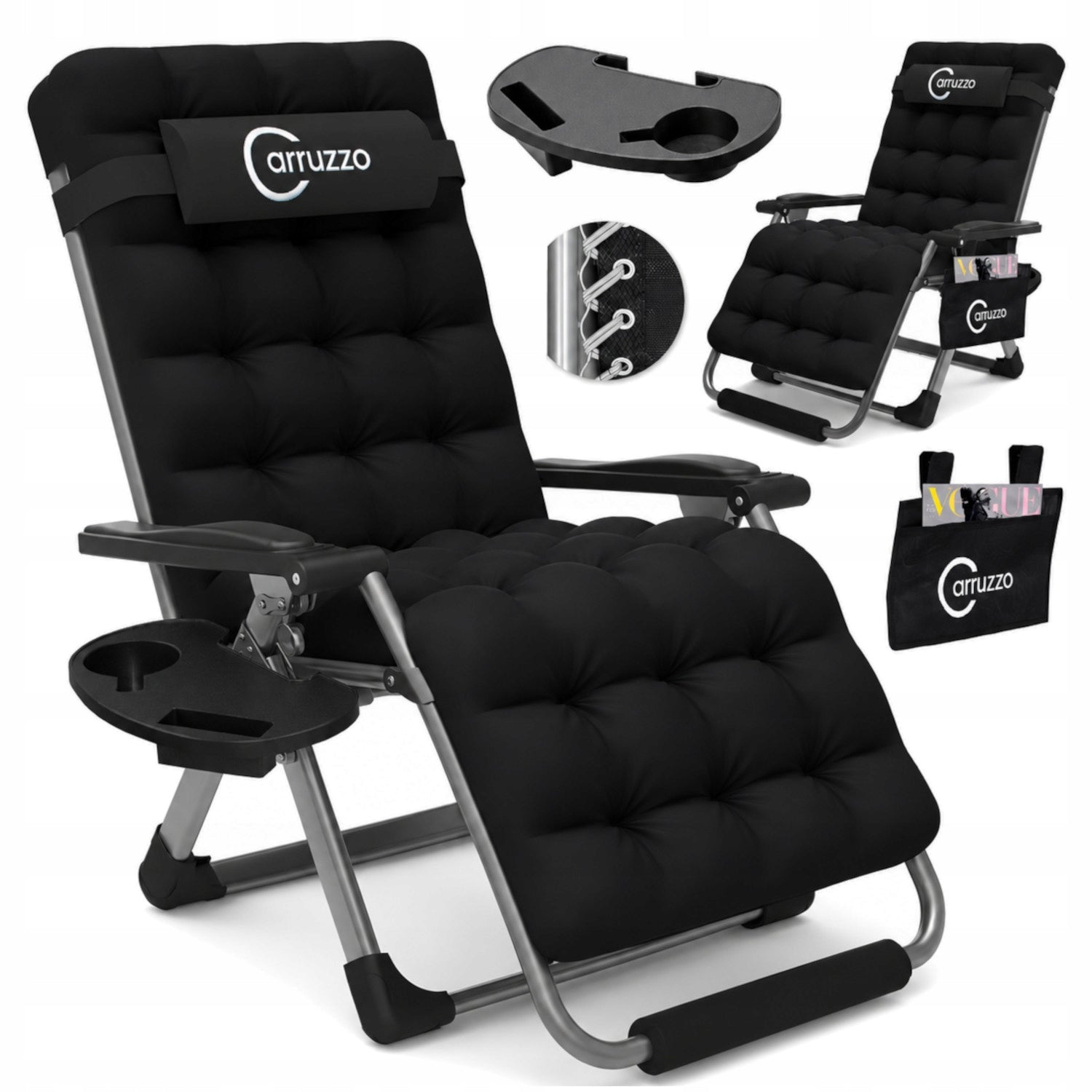 HIKING BEACH CHAIR WITH THICK MATTRESS FOLDING PILLOW Packaging status original