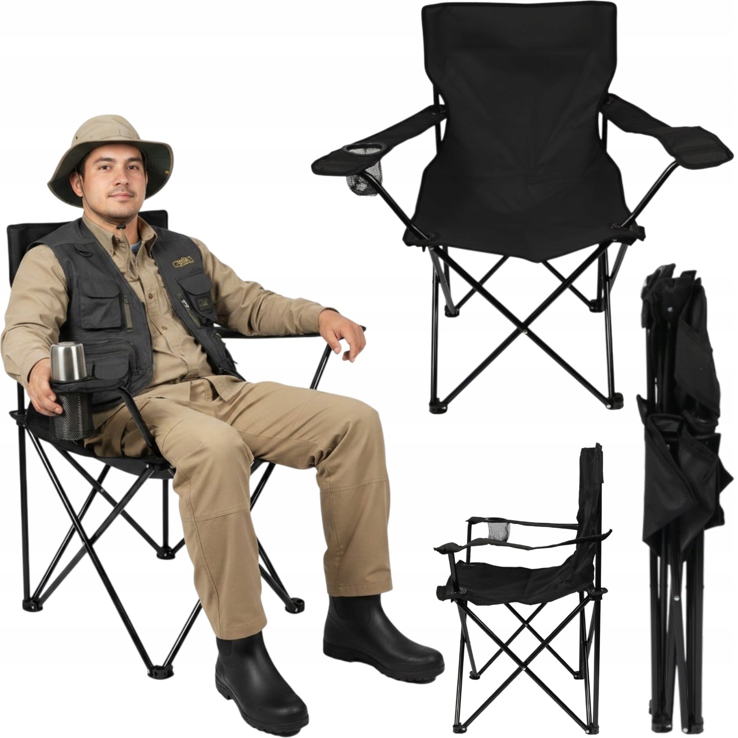 HIKING CHAIR FOLDING CHAIR WITH CAMPING FISHING BACKREST