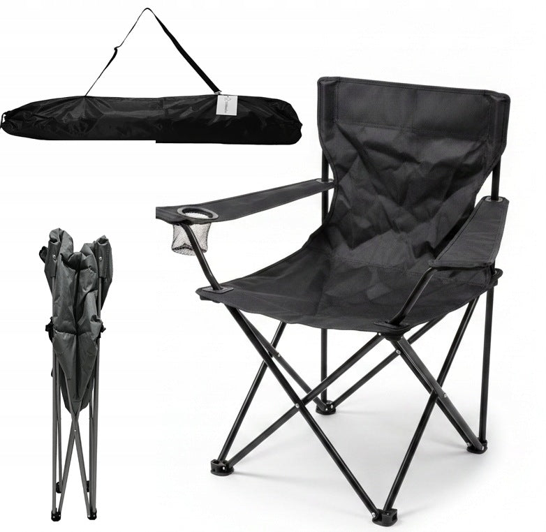 HIKING FISHING CHAIR FOLDING WITH CAMPING BACKREST + COVER