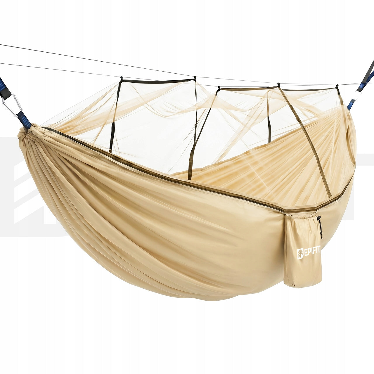 HIKING HAMMOCK WITH DOUBLE MOSQUITO NET LARGE 330x140 CM 200 KG GARDEN Packaging status original