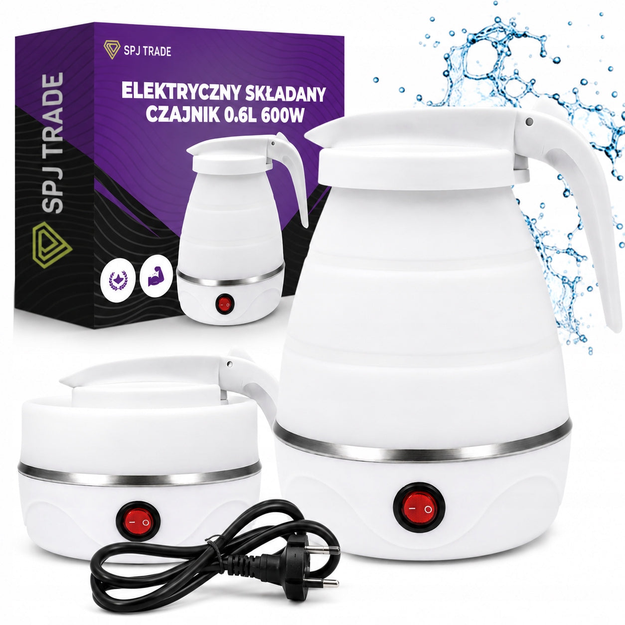 HIKING KETTLE ELECTRIC FOLDING PORTABLE 0,6L 600W MINI TRAVEL