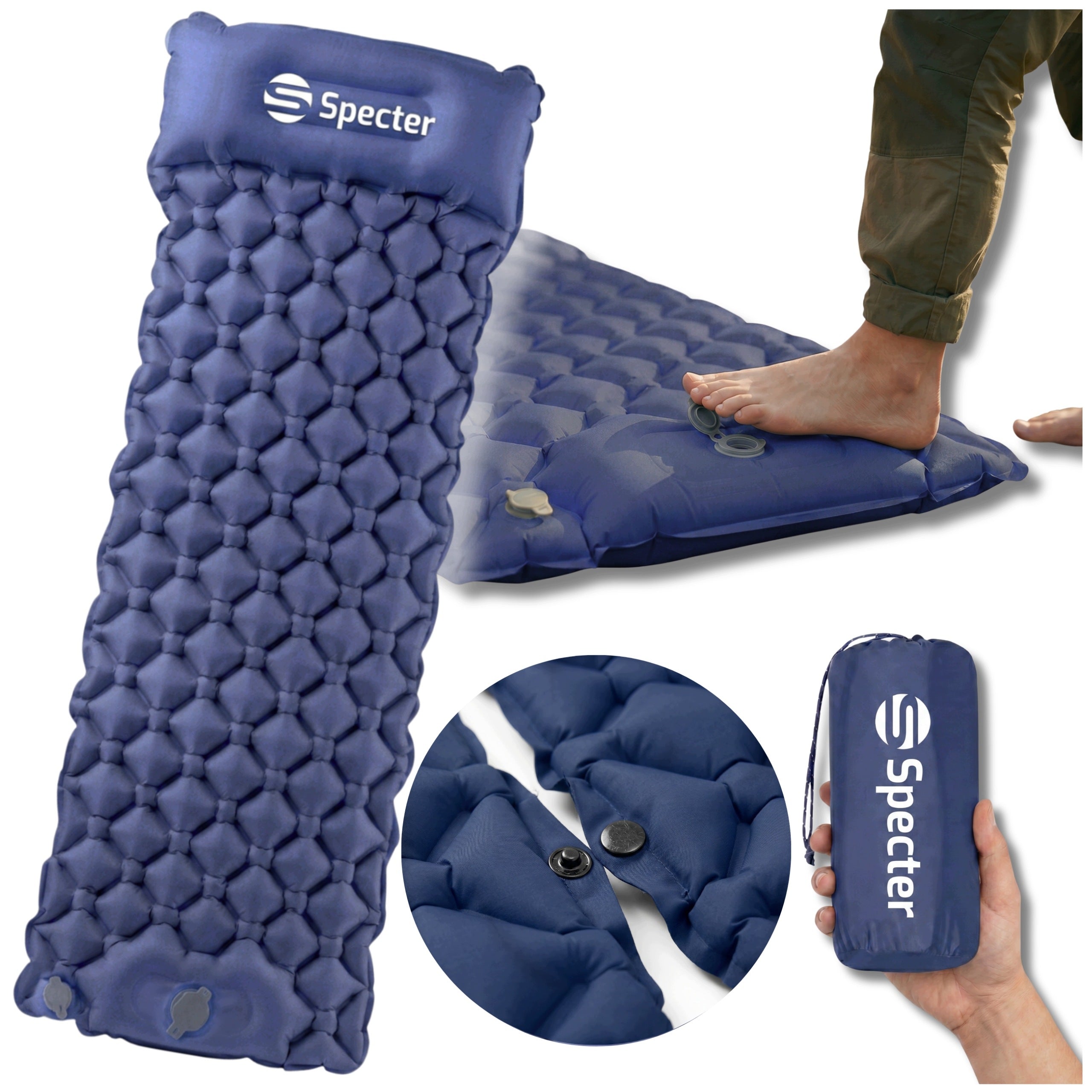 HIKING MAT BUILT-IN SINGLE PUMP LIGHTWEIGHT FOR SLEEPING Air