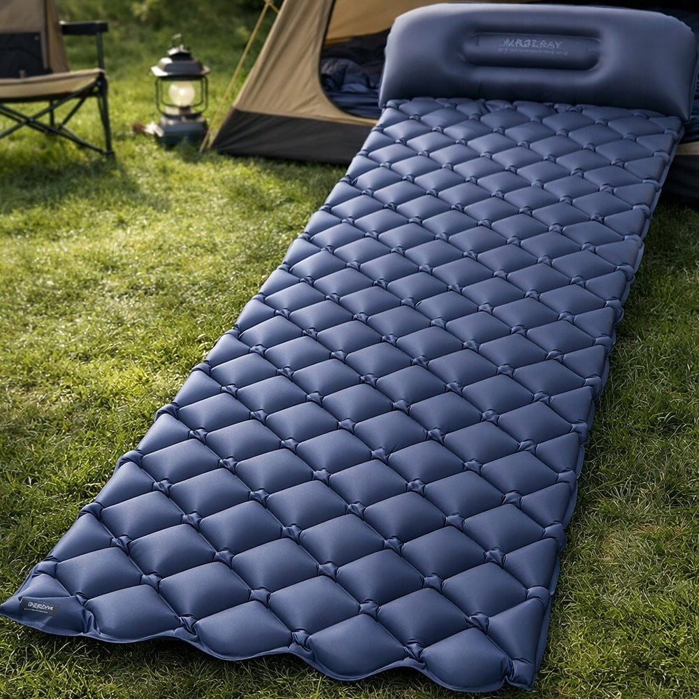 HIKING MATTRESS INFLATABLE SINGLE FOLDING STRONG COVER 190x60cm Packaging status original