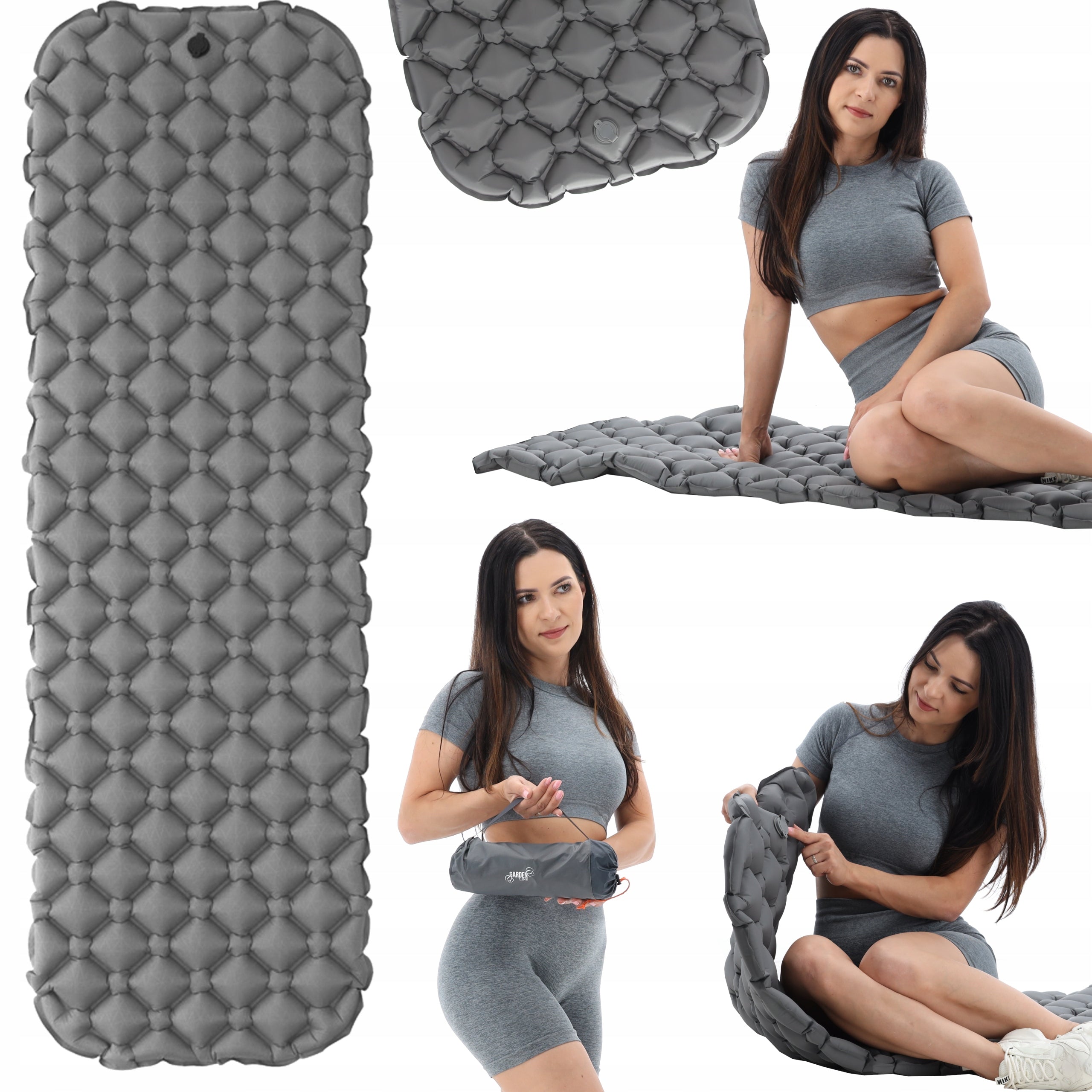 HIKING MATTRESS TREKKING INFLATABLE CAMPING MAT 190cm + COVER