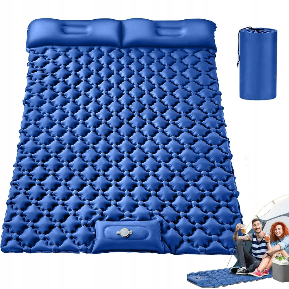 HIKING MATTRESS TREKKING INFLATABLE DOUBLE MAT 200KG CAMPING