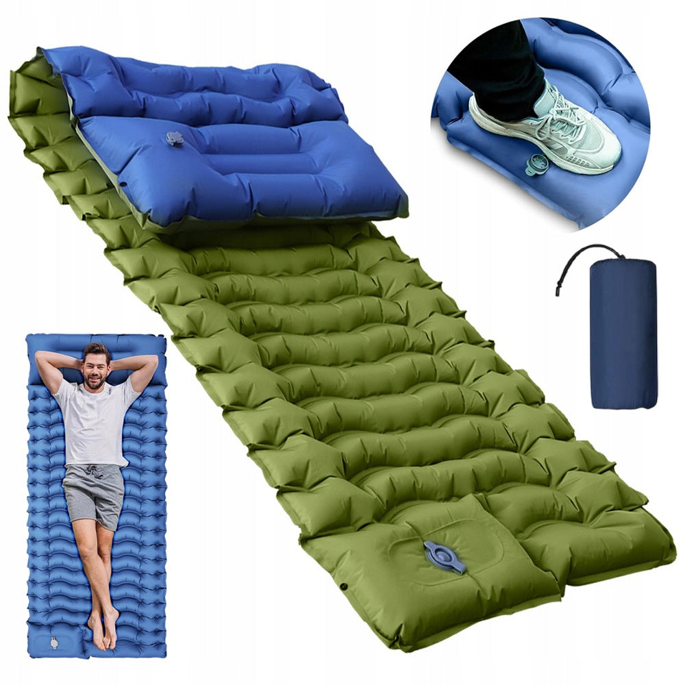 HIKING MATTRESS TREKKING INFLATABLE ULTRALIGHT MAT WITH BUILT-IN PUMP