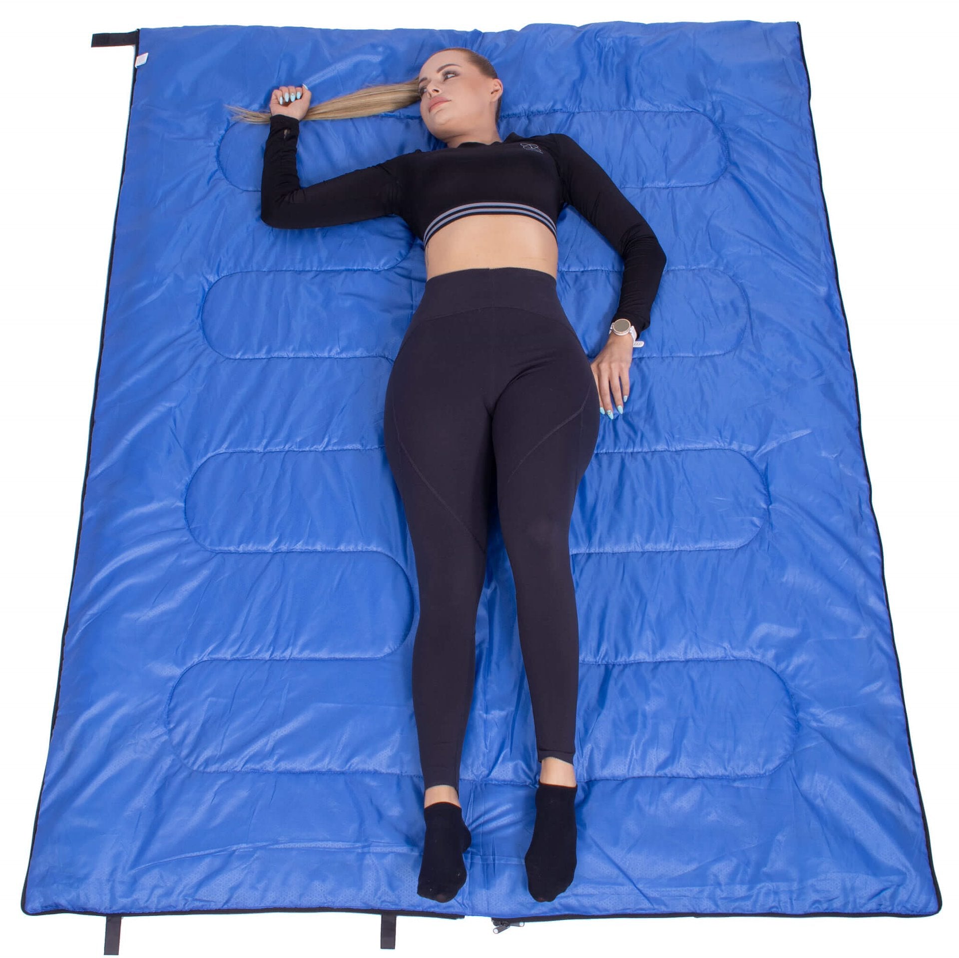 HIKING SLEEPING BAG 190x73cm QUILT 2in1 WARM LIGHT + COVER Manufacturer code CS0044