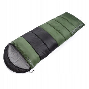 HIKING SLEEPING BAG QUILT WITH HOOD CUSHION BOMBAY METEOR Left 190+30x75