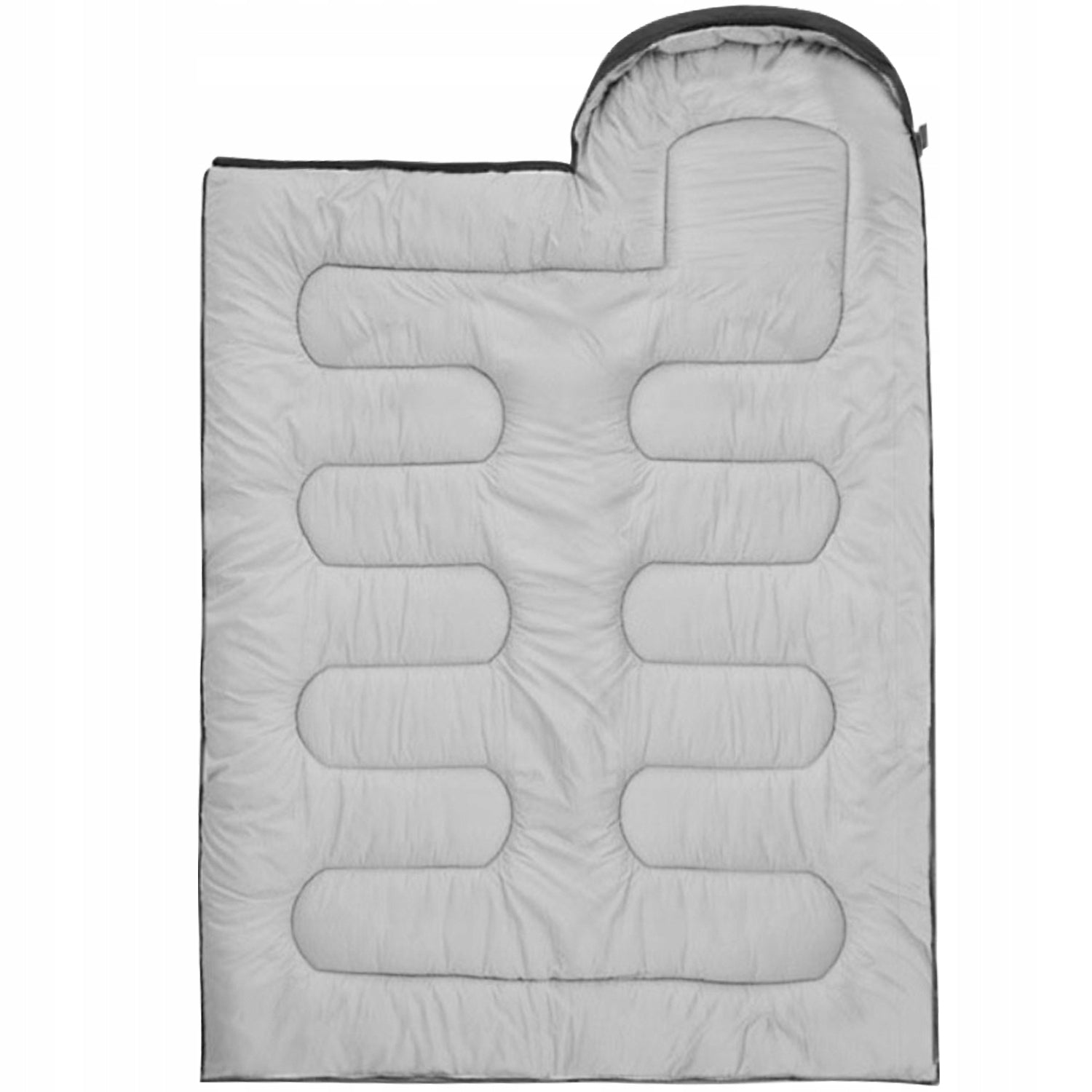 HIKING SLEEPING BAG WARM LIGHTWEIGHT DUVET MUMMY CAMPING HOOD FOR TENT Brand Trizand