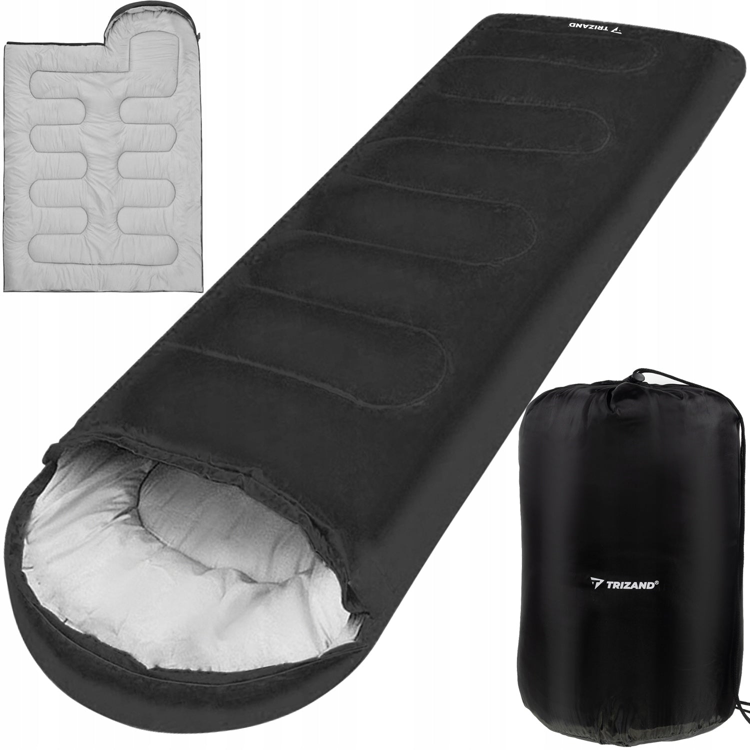 HIKING SLEEPING BAG WARM LIGHTWEIGHT DUVET MUMMY CAMPING HOOD FOR TENT