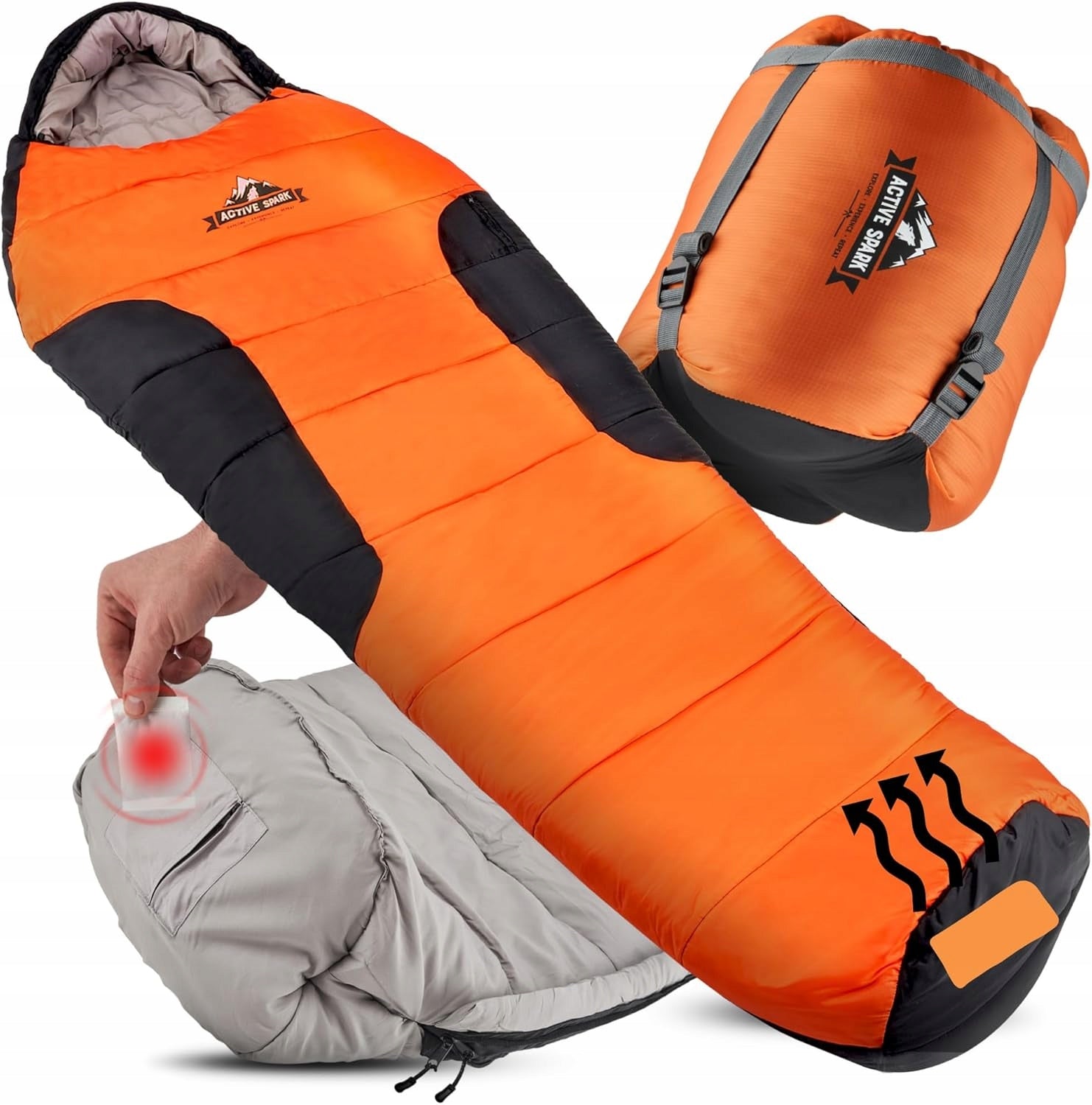 HIKING SLEEPING BAG WARM MUMMY DUVET LIGHT
