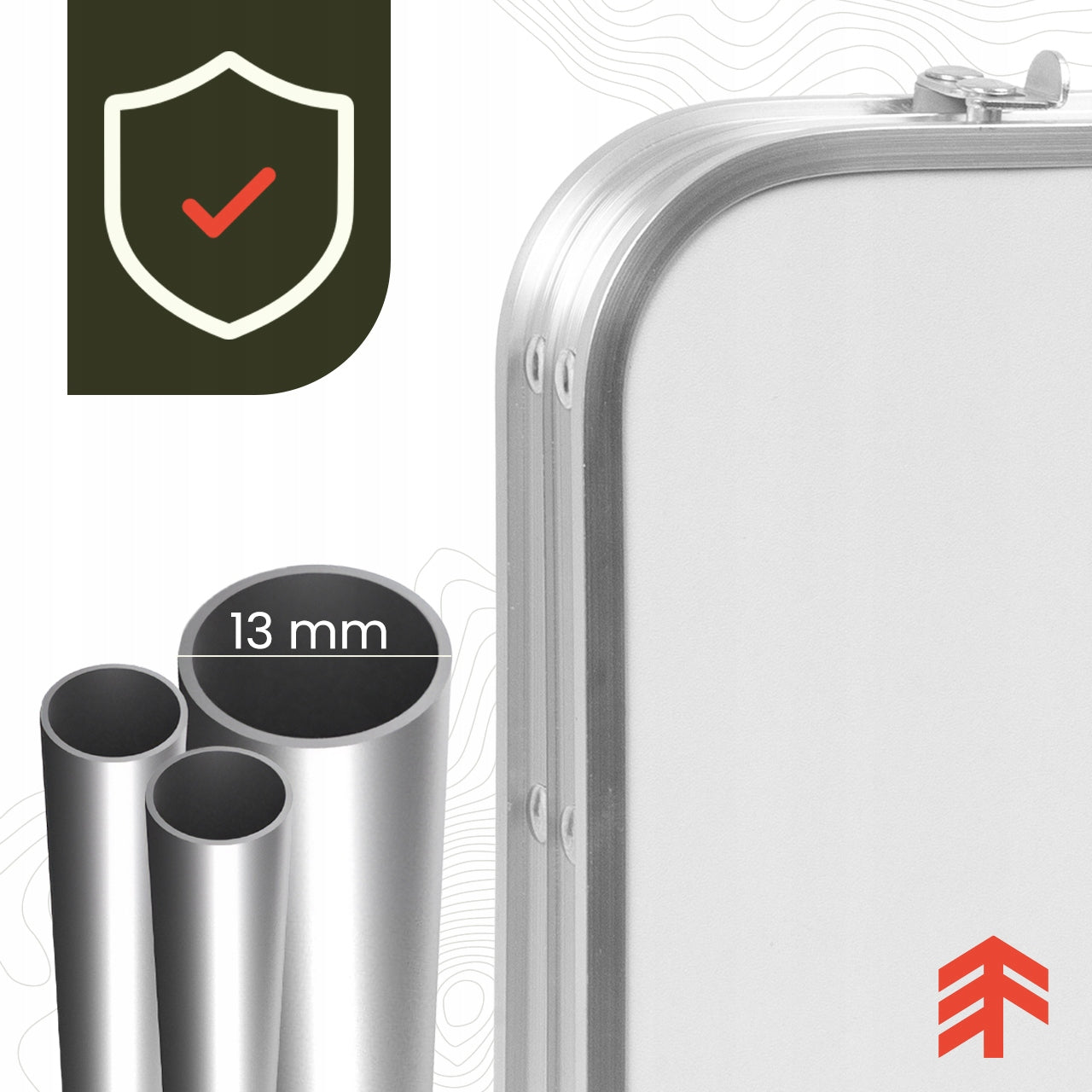 HIKING TABLE FOLDING 60CM CAMPING TABLE PORTABLE SUITCASE Manufacturer code 112756