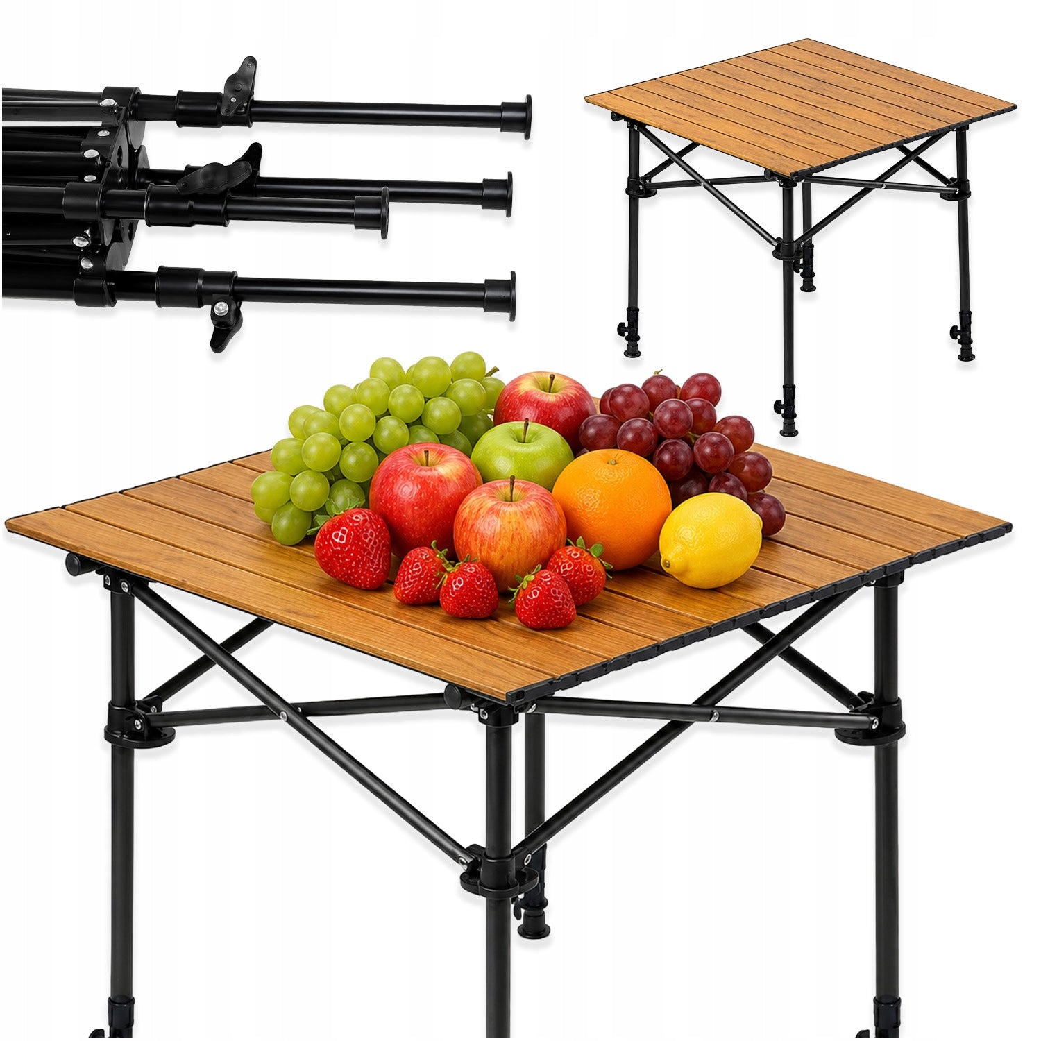 HIKING TABLE FOLDING GARDEN CAMPING FOLDING TABLE FOR TERRACE Manufacturer code STÓŁ TURYSTYCZNY SKŁADANY STOLIK MEMFLOW