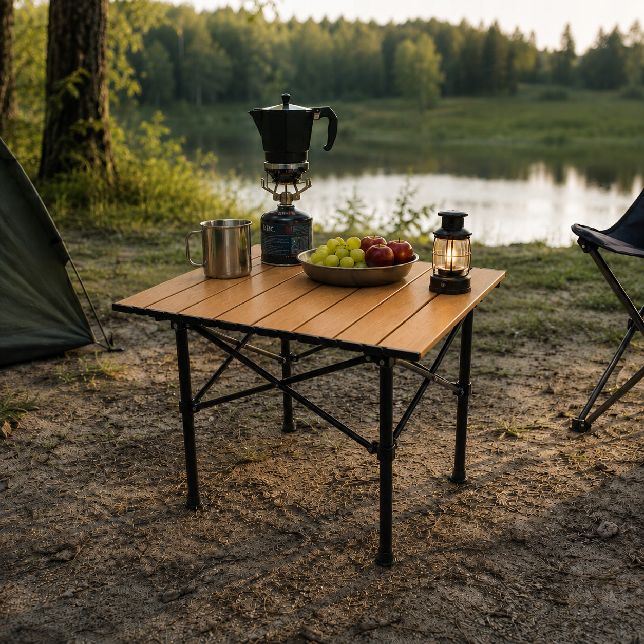 HIKING TABLE GARDEN FOLDING TABLE PORTABLE FOR BALCONY Packaging status original