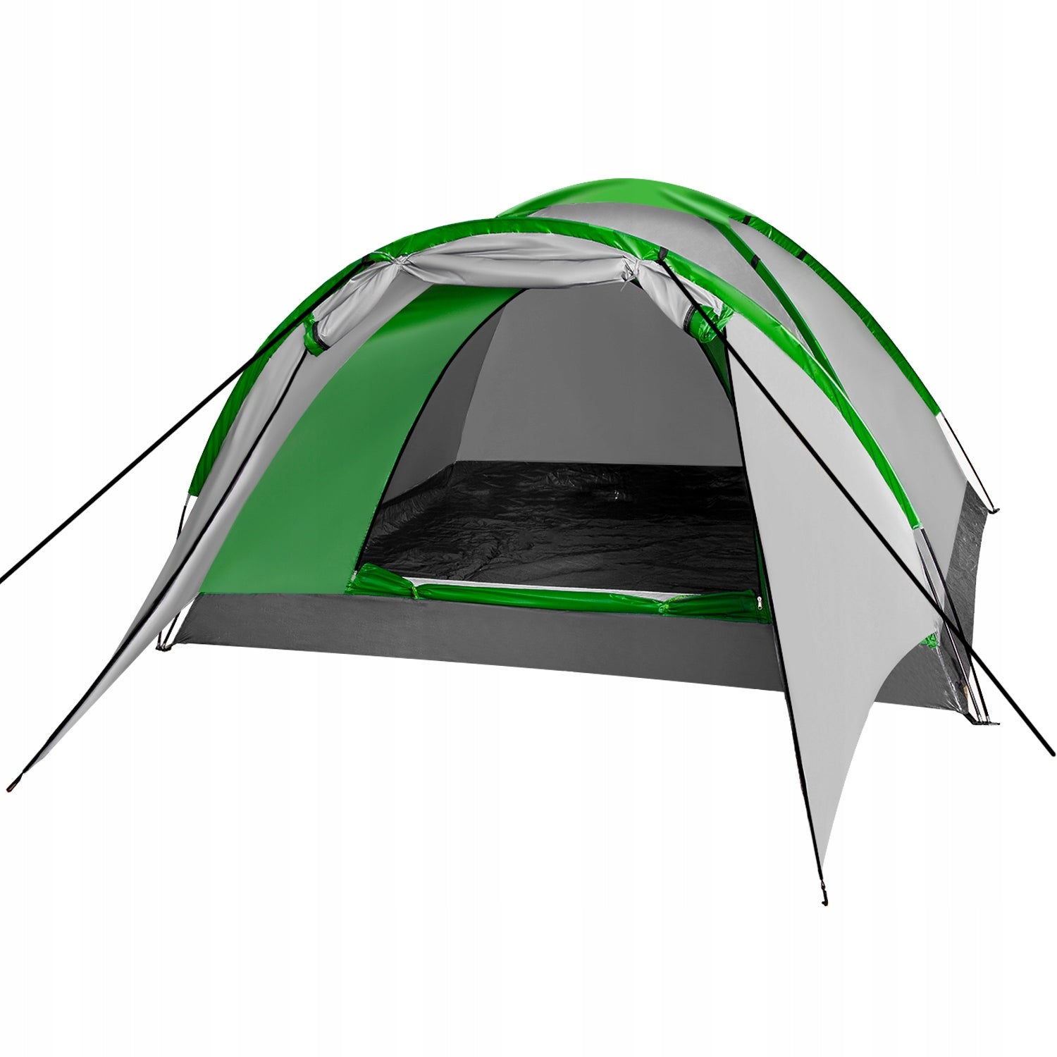 HIKING TENT LARGE CAMPING TENT WATERPROOF 4 PERSON DURABLE Packaging status original