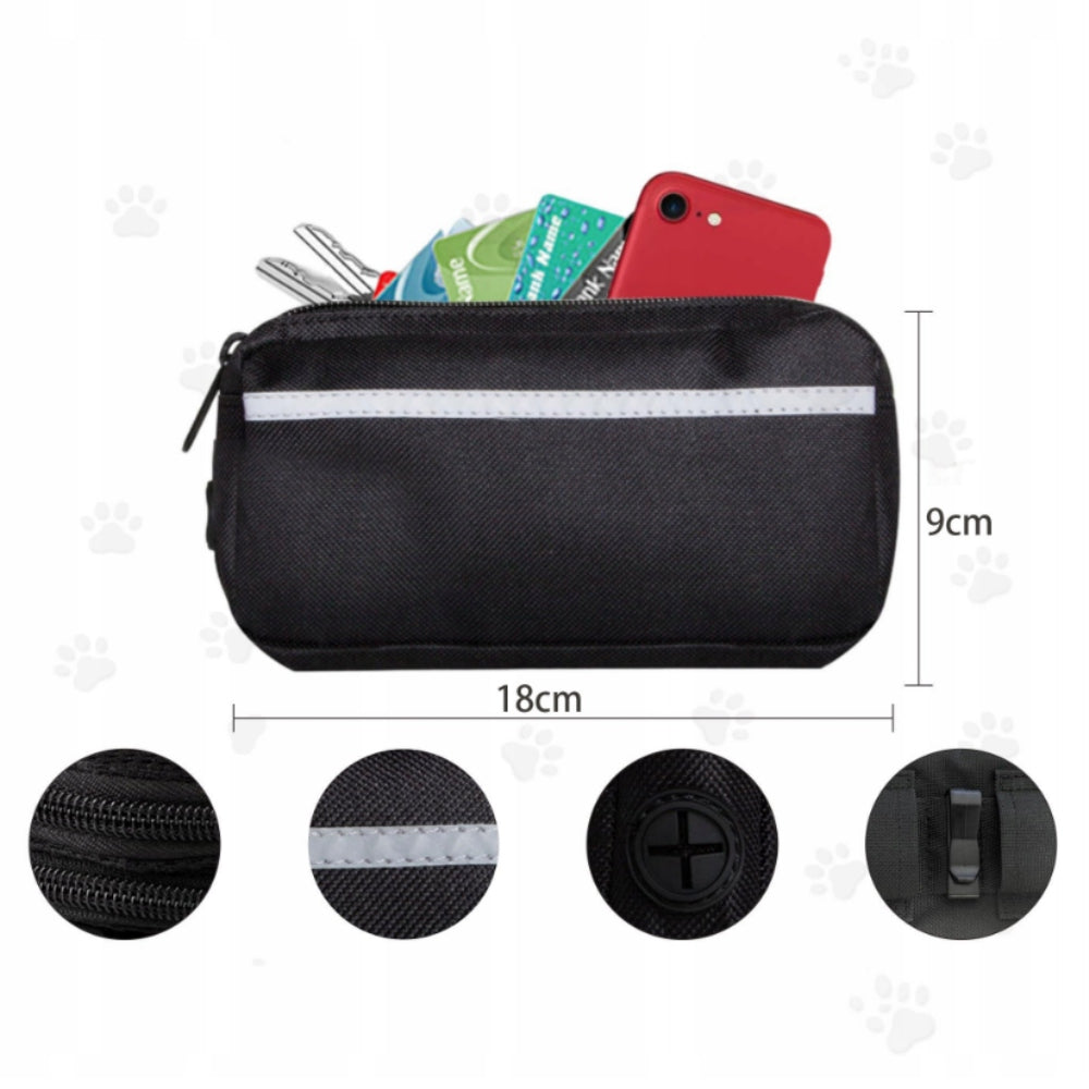 HIP Trekking Belt with Running Shock Absorber with Dog Elastic Lanyard Packaging status original
