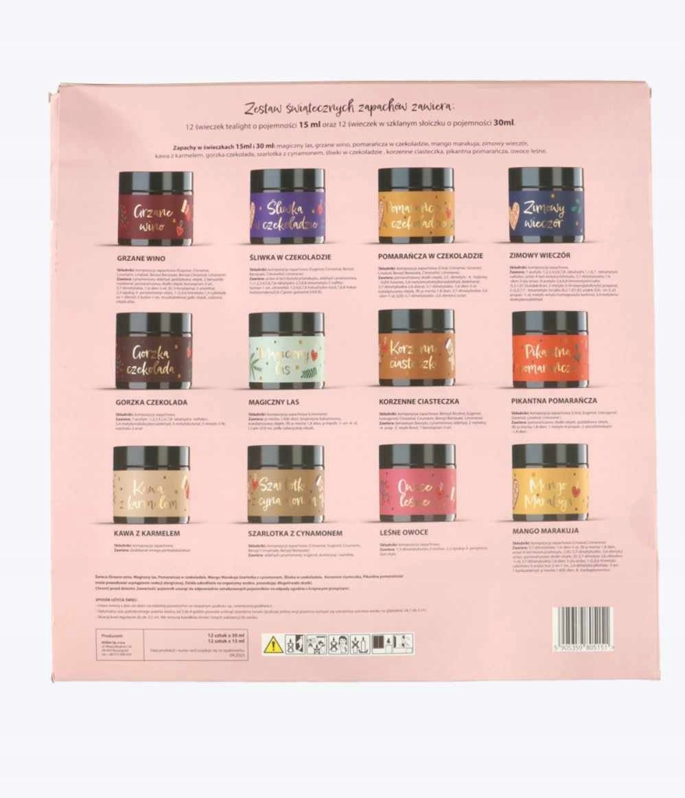 HISKIN Advent Calendar 12 Soy Candles EAN (GTIN) 5905359805151