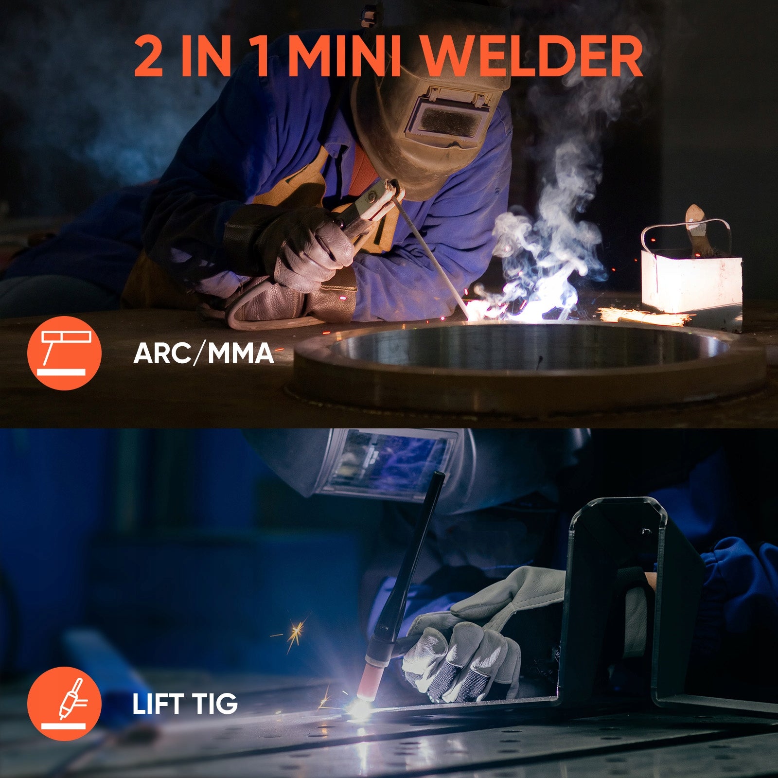 HITBOX ARC200S Welding Machine MMA LIFT TIG 10-200A Portable Home Welder Model ARC200S
