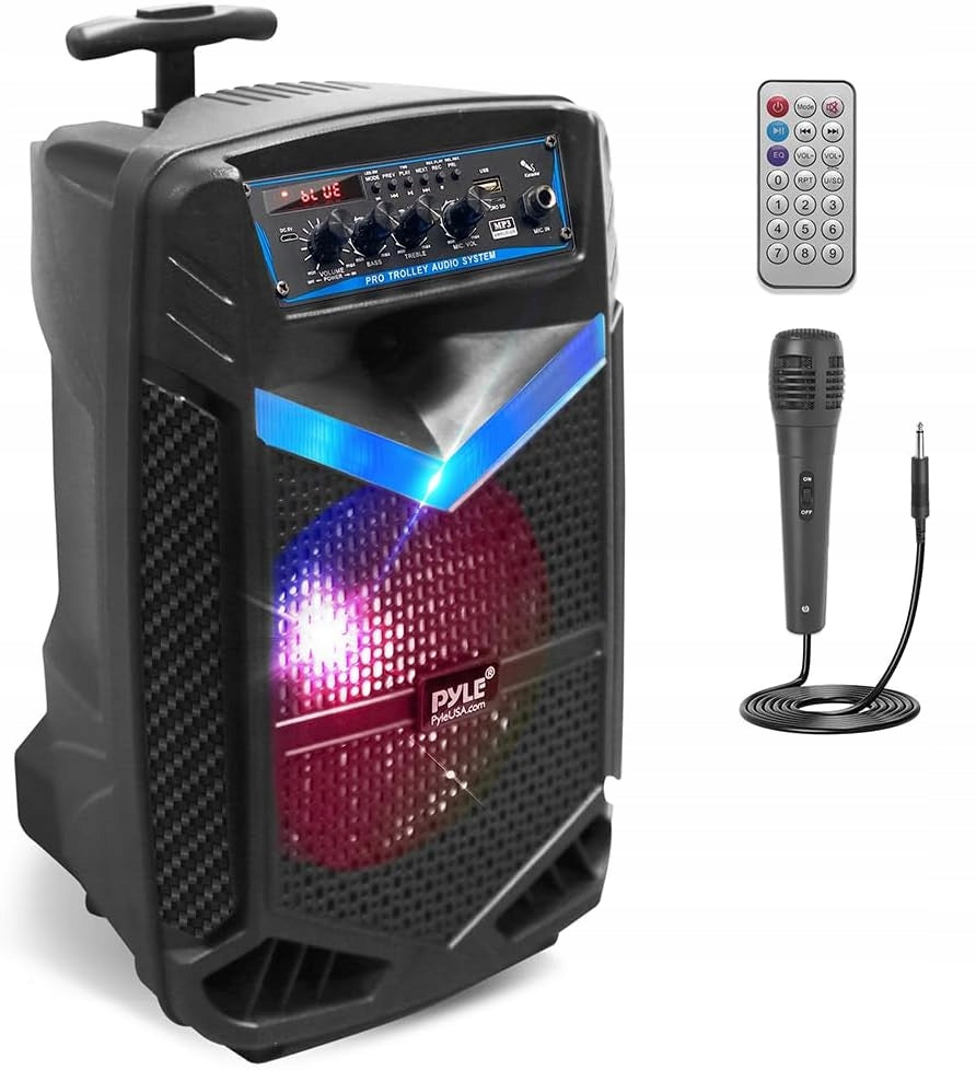 HIT_ Portable speaker Pyle PPHP842B black 400W Bluetooth KARAOKE