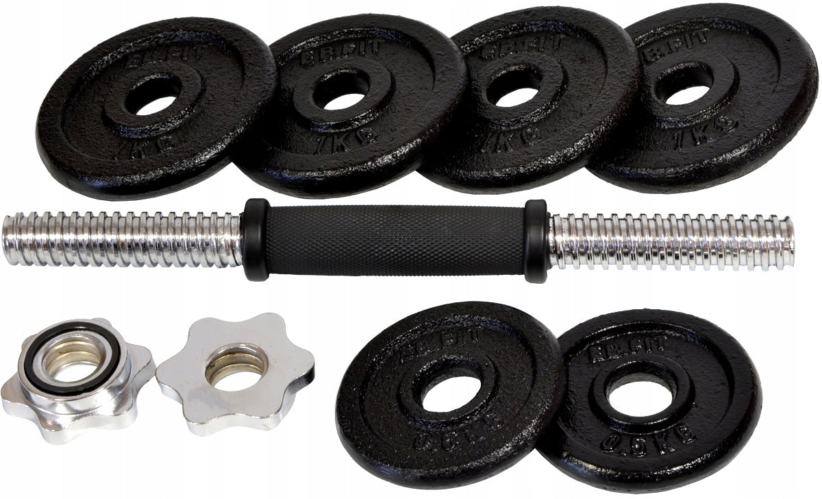 HMS Dumbbell Cast Iron Dumbbell Adjustable 7 kg Color black