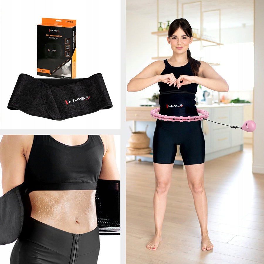 HMS Hula Hop Slimming With Weight and Protrusions + Slimming Belt Brand HMS