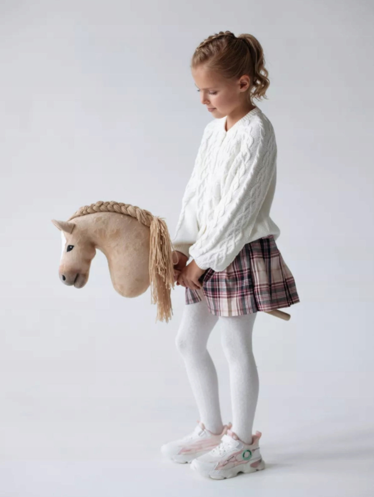 HOBBY HORSE ON STICK A3 HORSE HEAD HORSE WITH MANE FOR JUMPING GIFT Brand no brand