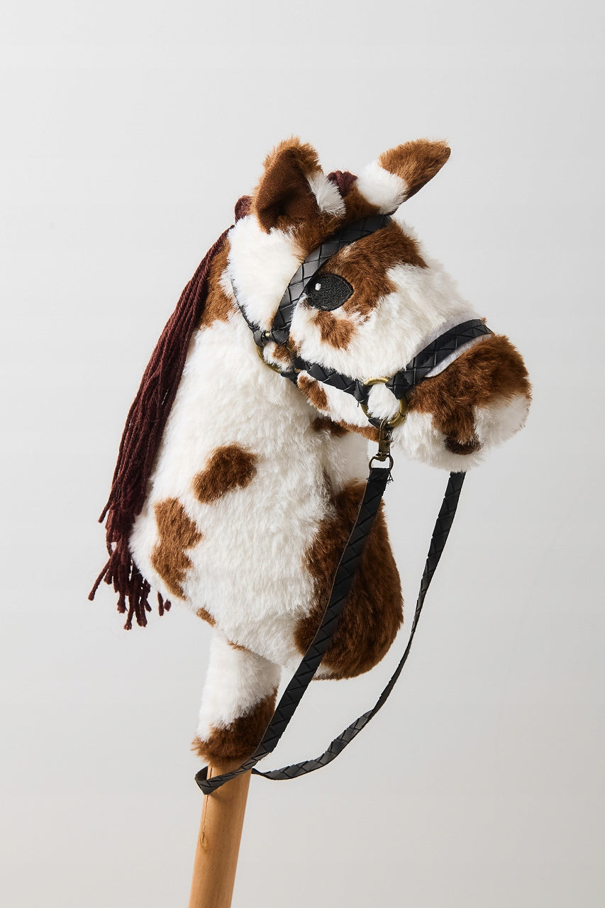 HOBBY HORSE ON STICK PLUSH SMALL A4 HORSE HEAD + CANTAR + REINS Packaging status original