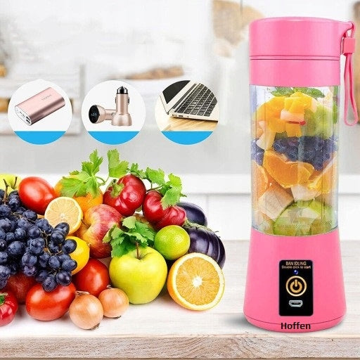 HOFFEN BLENDER PORTABLE CORDLESS PINK 65W 300 ml Manufacturer code 5903151070470