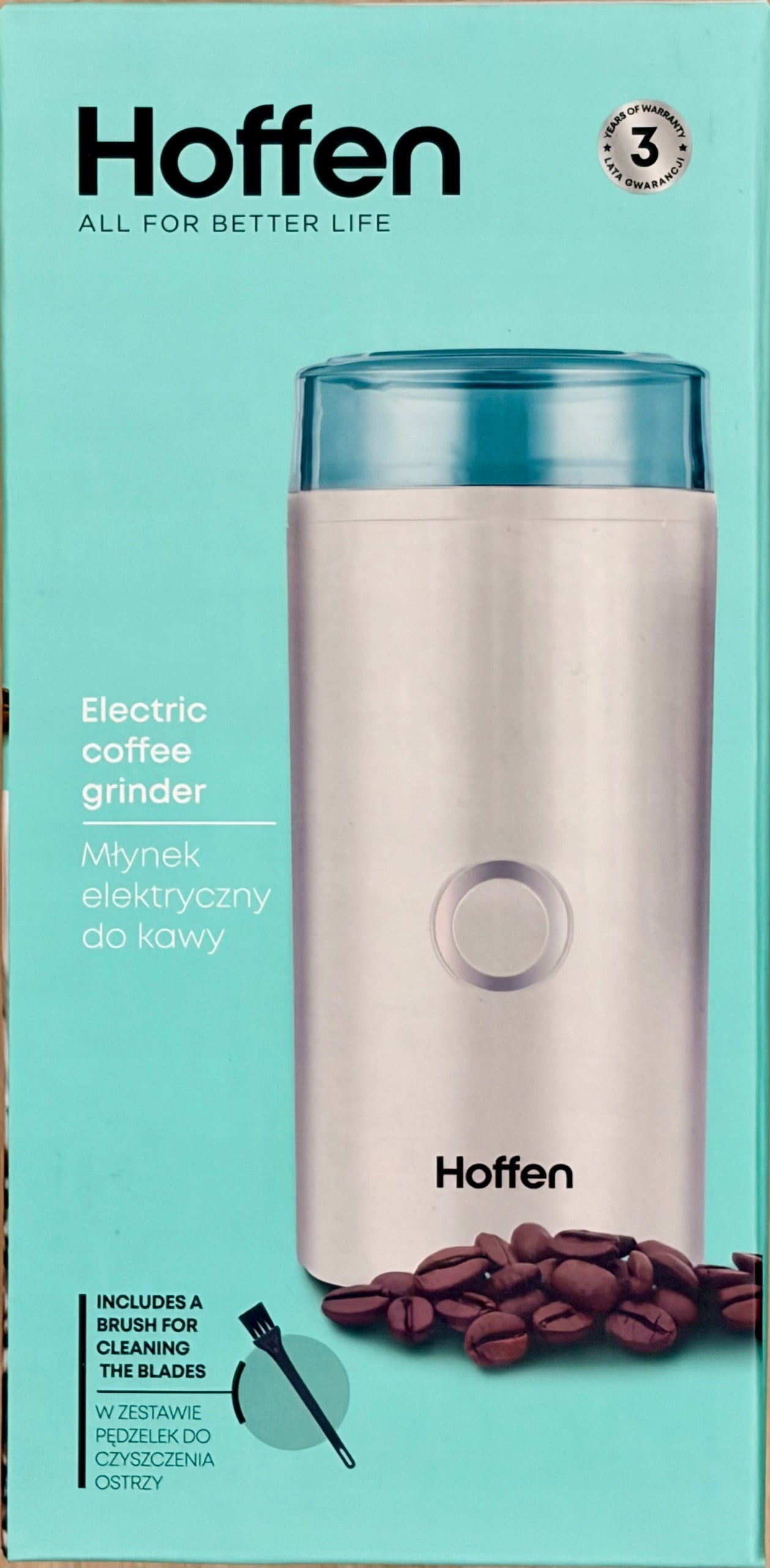 HOFFEN COFFEE GRINDER 180W WHITE