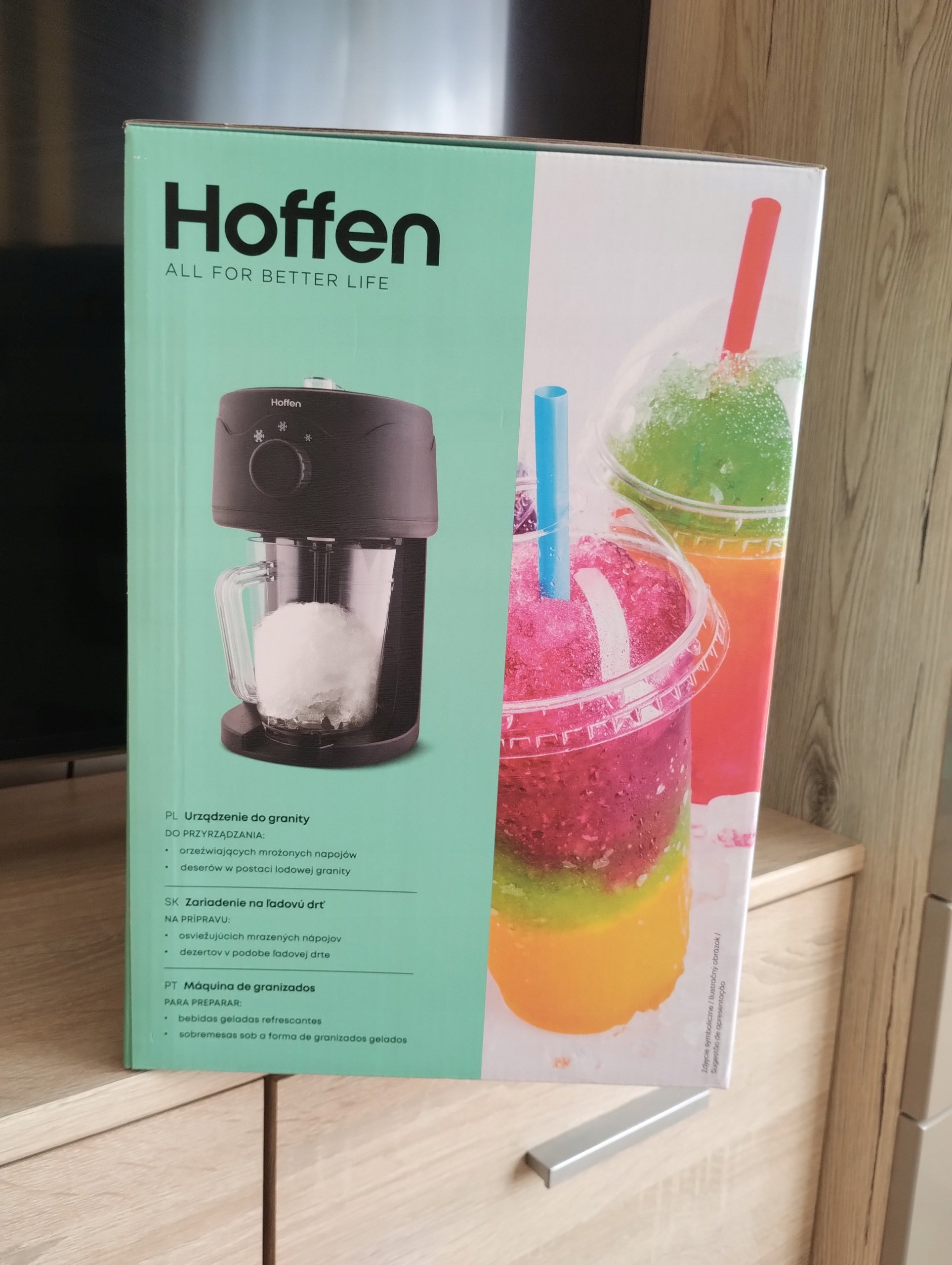 HOFFEN Slushy Maker granite machine 3 levels ice crushing 30W Brand Hoffen