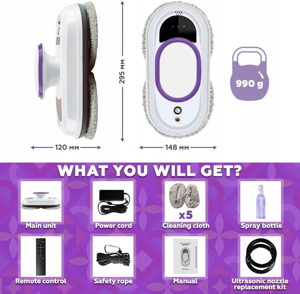 HOGA W10 Advanced Window Cleaning Robot Packaging status original