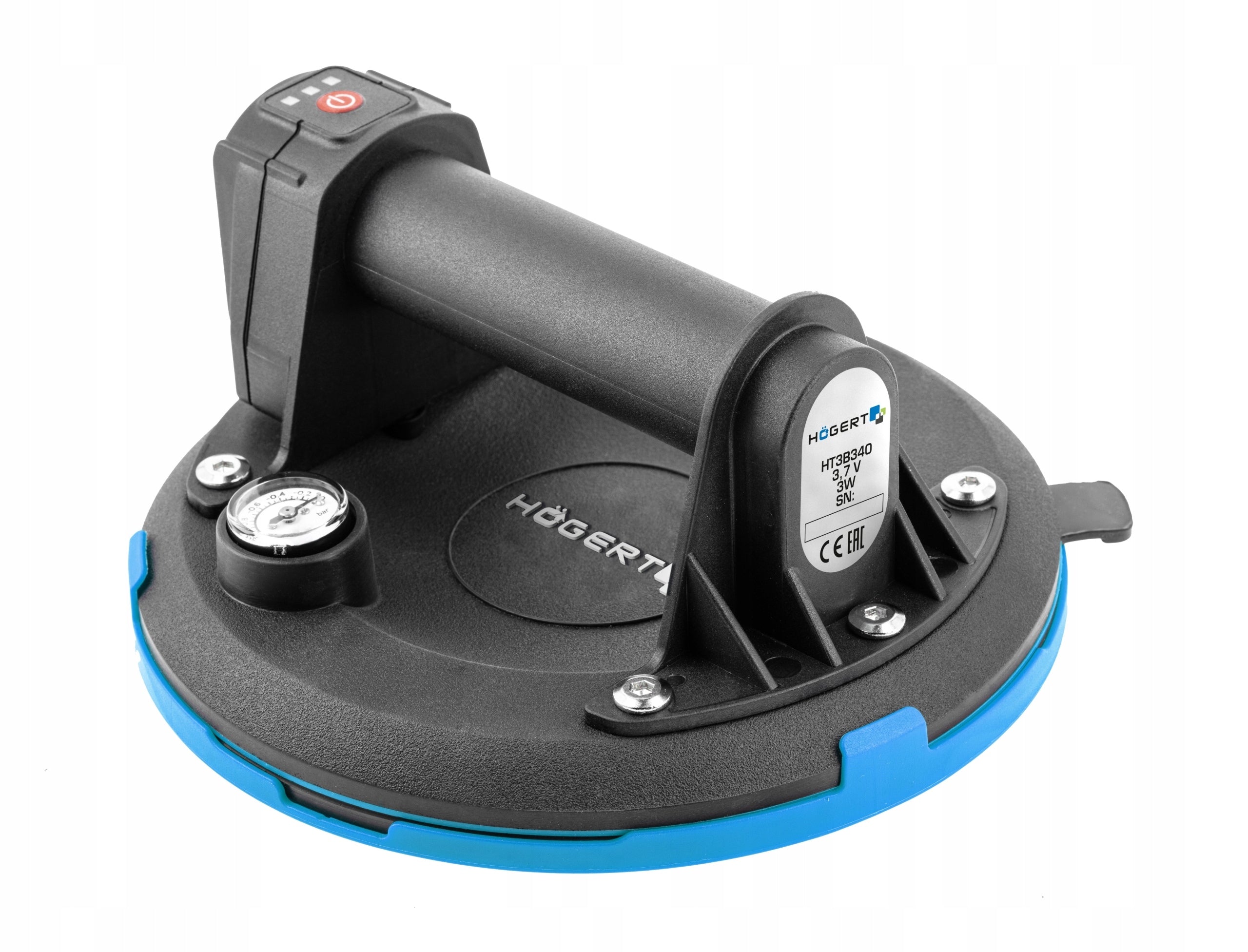 HOGERT CORDLESS VACUUM SUCTION CUP 200 mm 150kg GLAZE HOLDER Brand Hoegert Technik