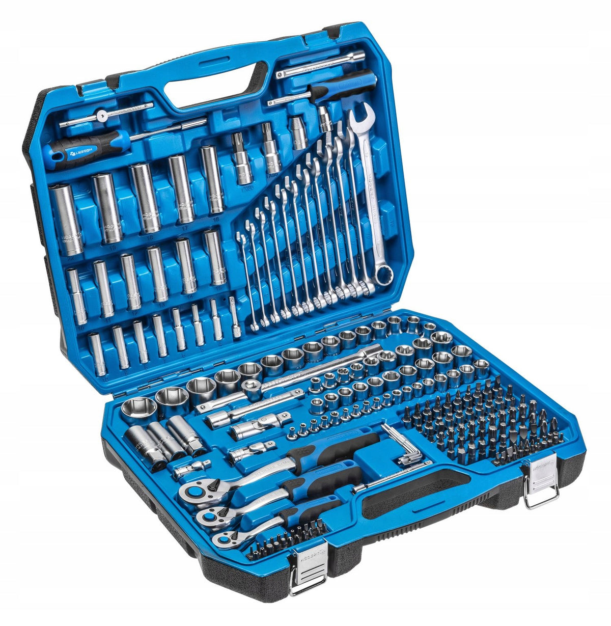 HOGERT SET OF SOCKET WRENCHES 222 ELEMENT 3 - RATTLES SUITCASE Packaging status original