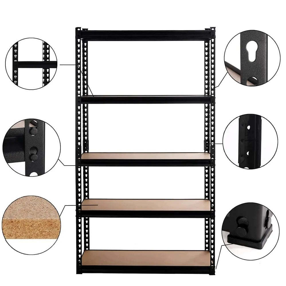 HÖGLER METAL STORAGE RACK 5 shelves LIFTING CAPACITY 875 kg 180x90x30 PREMIUM Packaging status original