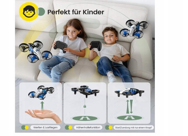 HOLY STONE HS210 MINI DRONE FOR CHILDREN ROTATION 360° BLUE Brand HolyStone