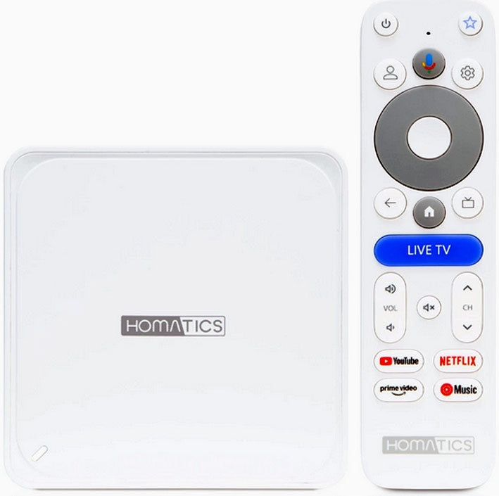 HOMATICS BOX LITE 4K V2 ANDROID TV 14 WIFI BLUETOOTH 32GB GOOGLE TV DTS Packaging status original