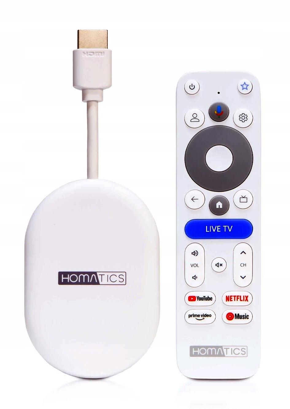 HOMATICS DONGLE LITE 4K V2 ANDROID TV 14 32GB FLASH Google TV ChromeCast