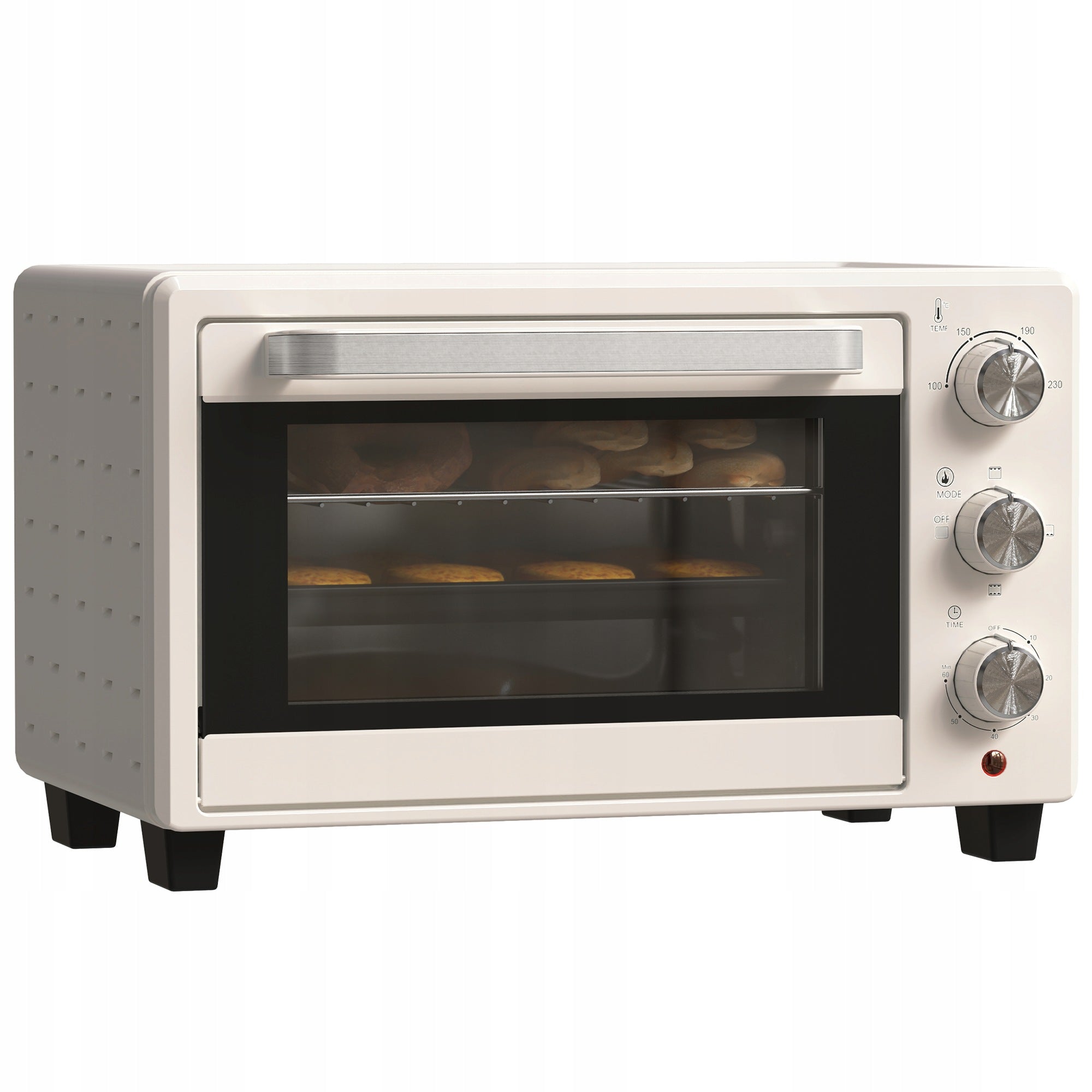 HOMCOM Mini oven 21L for pizza with baking sheet, grate, tray.