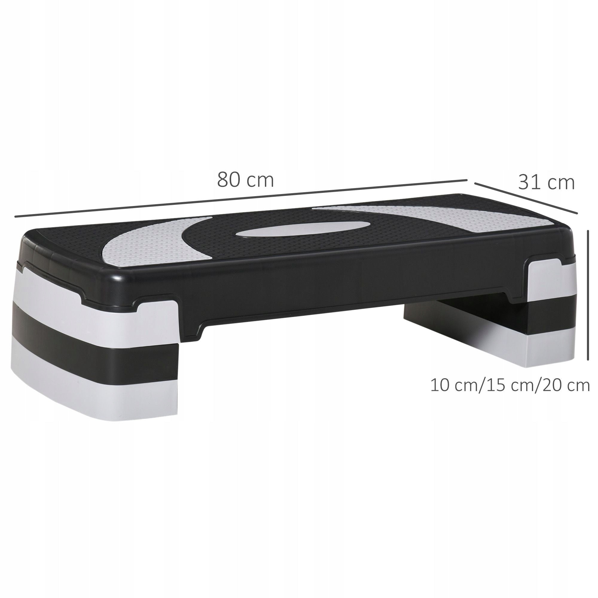 HOMCOM aerobic stepper with height adjustment 10 to 20 cm load capacity up to 150 kg Brand Homcom