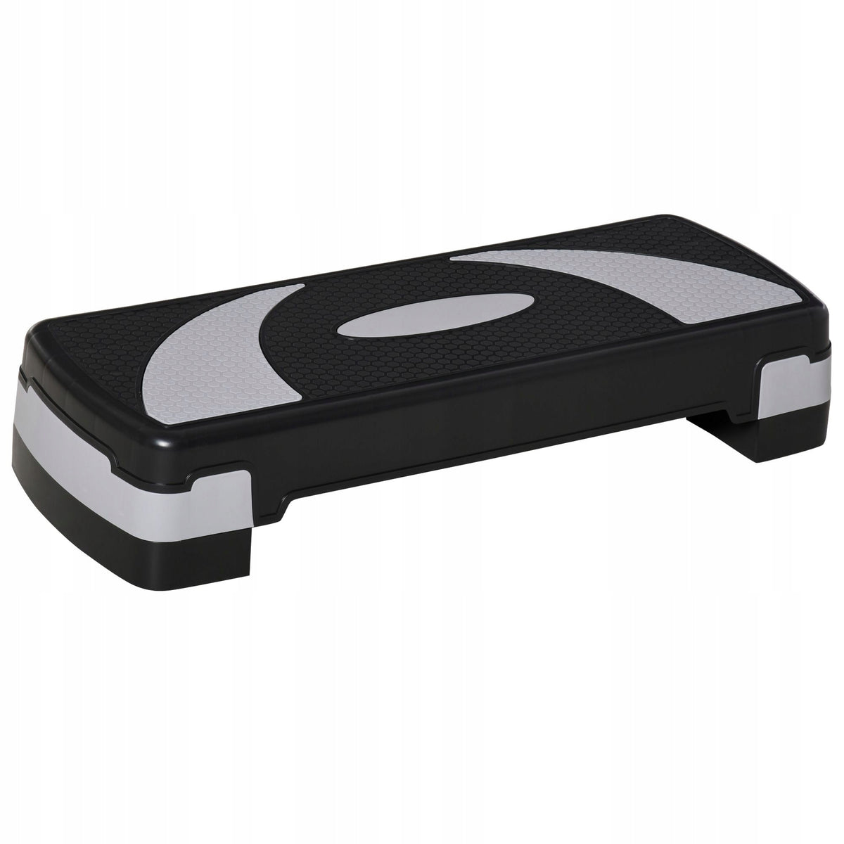 HOMCOM aerobic stepper with height adjustment 10 to 20 cm load capacity up to 150 kg