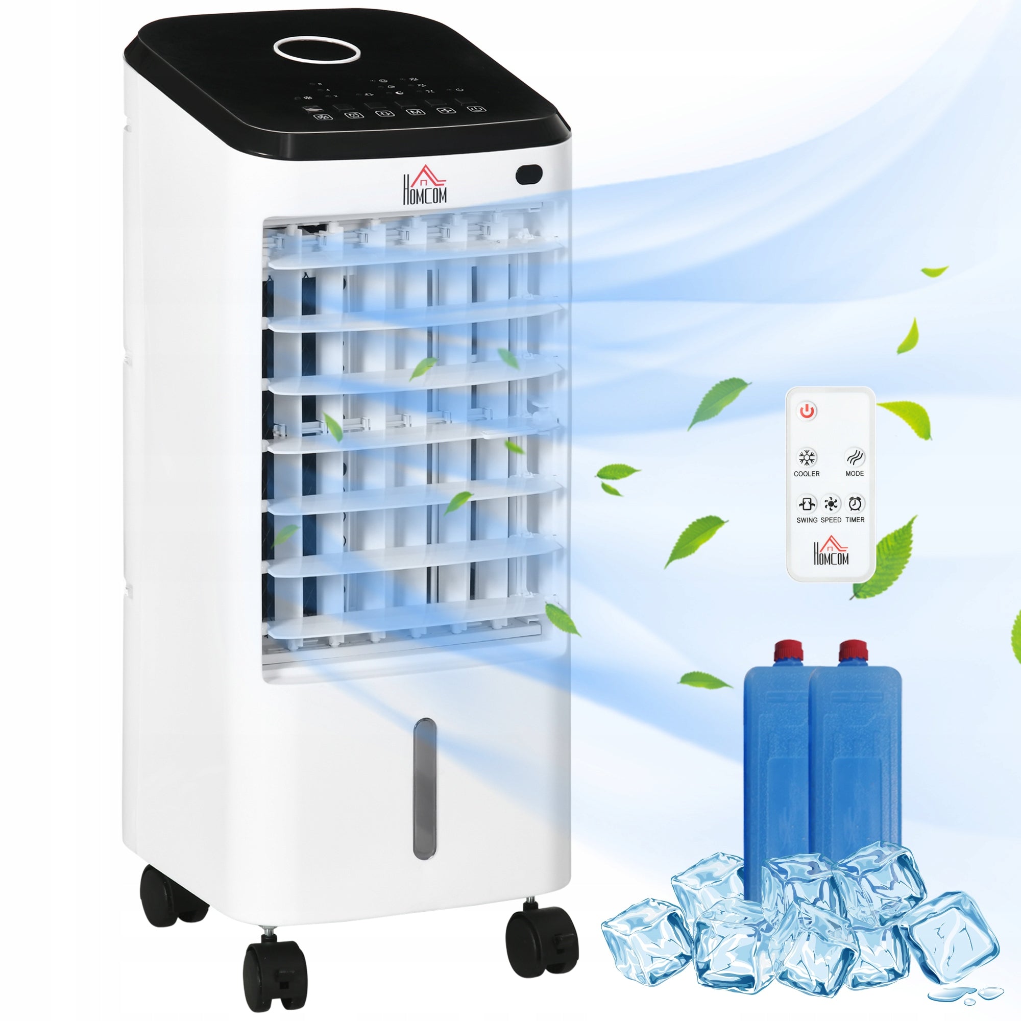 HOMCOM air conditioner 3 in 1 - 60° oscillation, timer function and remote control Brand Homcom