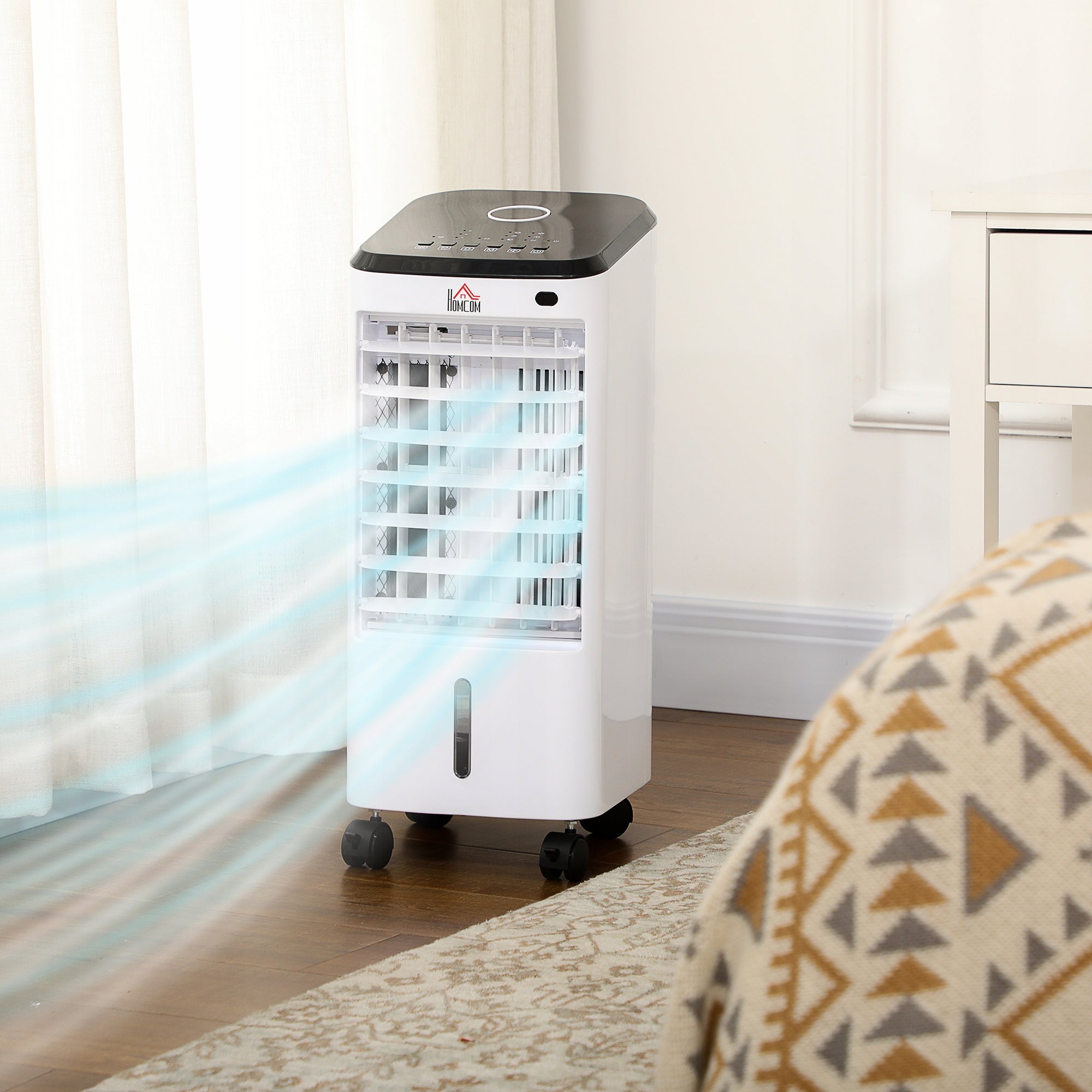 HOMCOM air conditioner 3 in 1 - 60° oscillation, timer function and remote control Manufacturer code 824-063V90CW