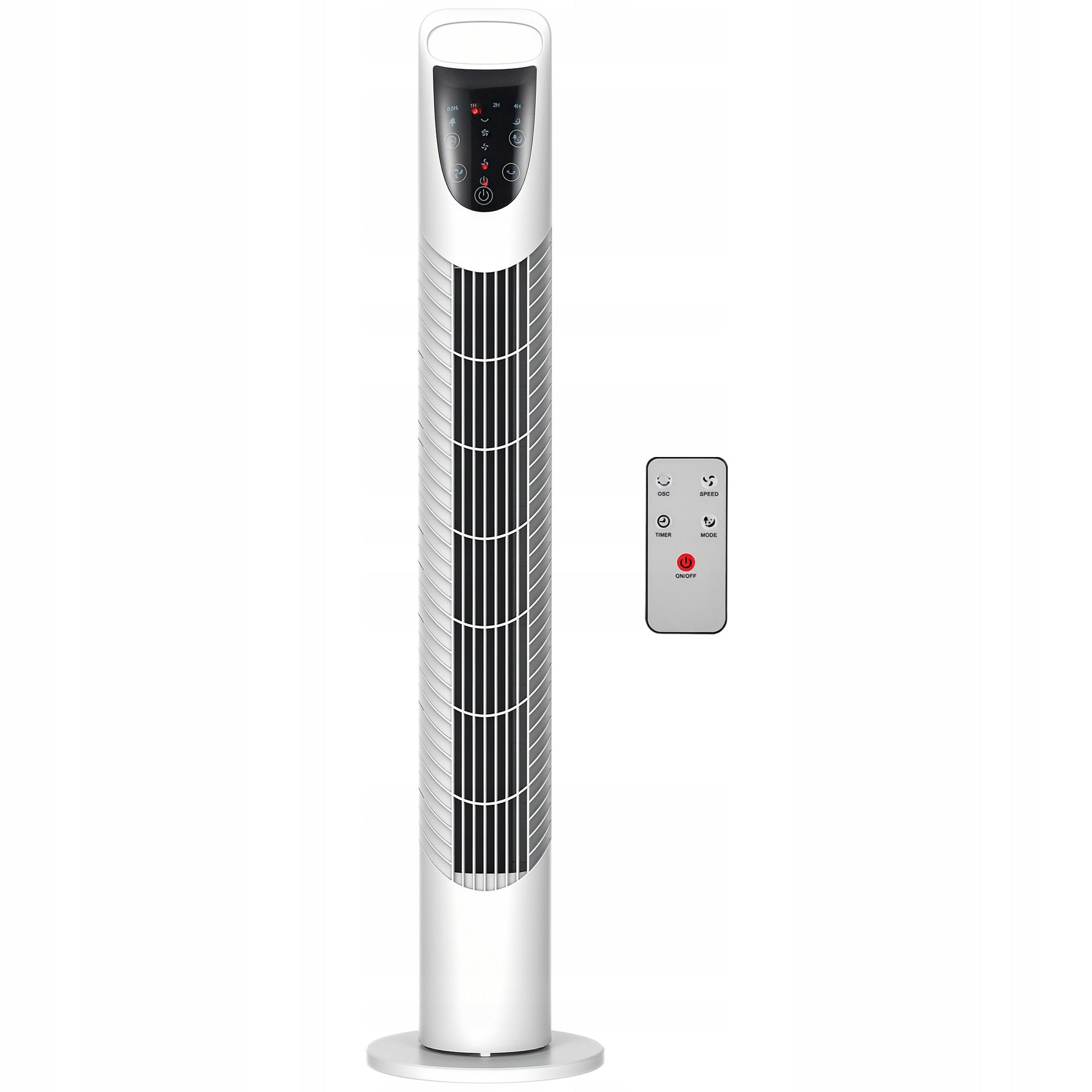 HOMCOM silent tower fan, standing, with 3 speed levels, timer
