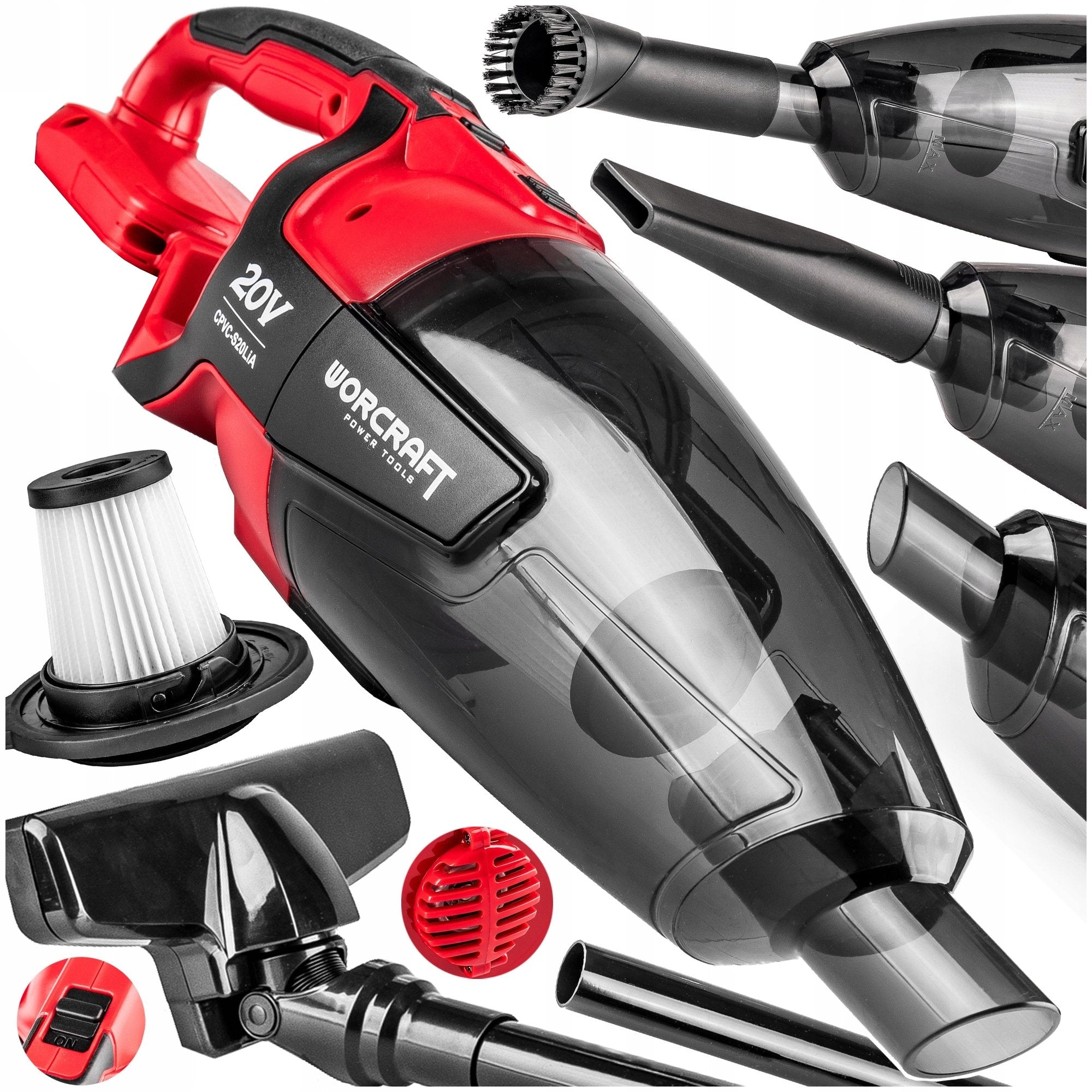 HOME CAR VACUUM CLEANER CORDLESS HANDHELD STRONG BAGLESS HEPA
